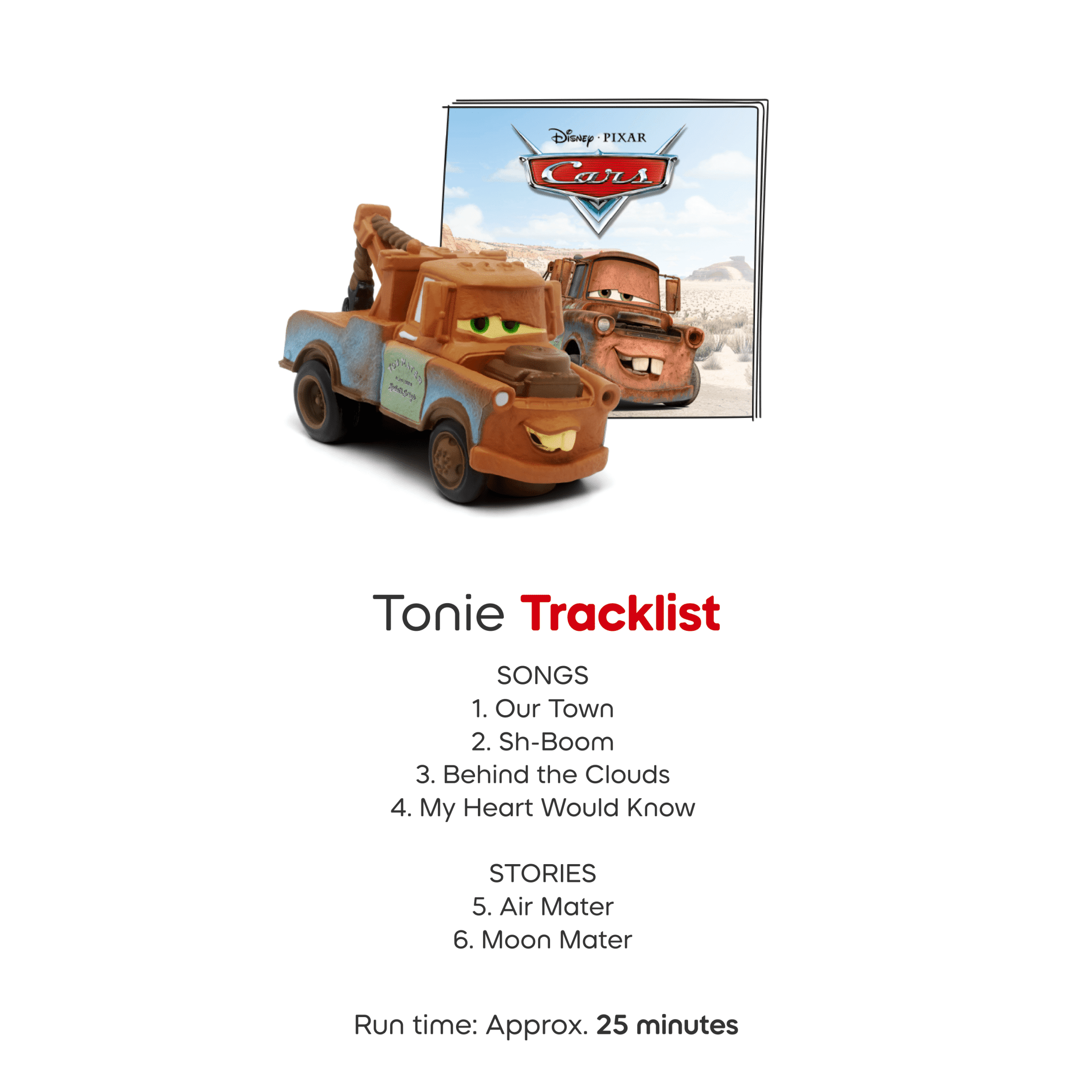 tonies Disney Pixar Lightning McQueen & Mater Audio Play Figurine (2-Pack) aqw3t
