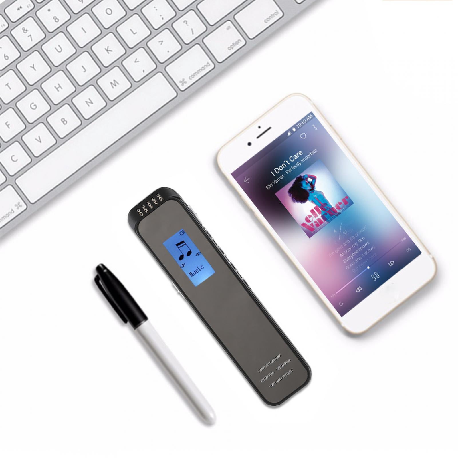 HQQGVVS Digital Voice Recorder, Portable Lossless Audio Recording Device with Password Protection and USB 2.0 (1 Unit) p4g4m