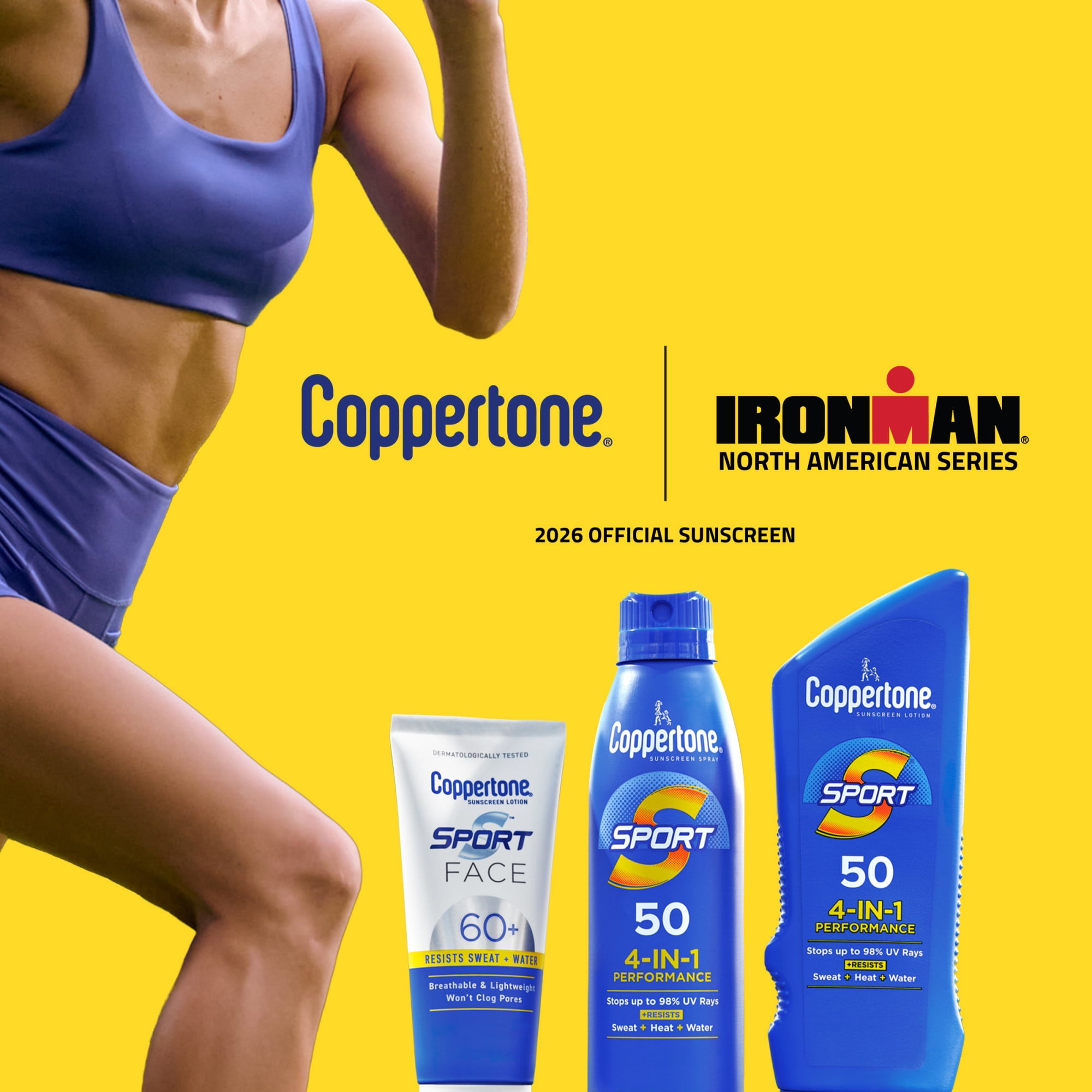 Coppertone Sport Sunscreen Spray SPF 30 Broad Spectrum High-Performance Protection (3 Pack, 5.5 oz) m987v