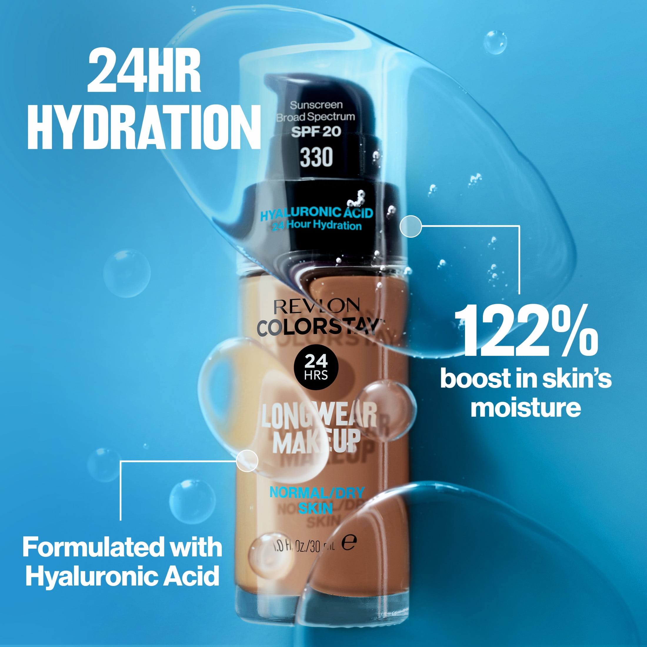 Revlon ColorStay Liquid Foundation Makeup, Normal/Dry Skin, SPF 20 (295 Dune, 1 fl oz) t3ngn