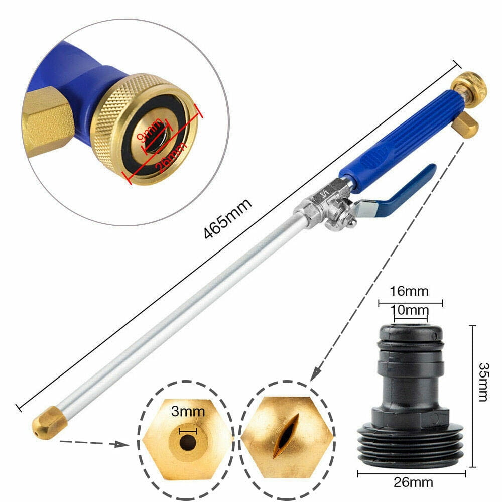 DEUUZHENQI High Pressure Hose Nozzle, 2-in-1 Power Washing Wand with Quick Connect, Heavy-Duty Spray Attachment for Garden and Driveway (5000 PSI) xc8a5