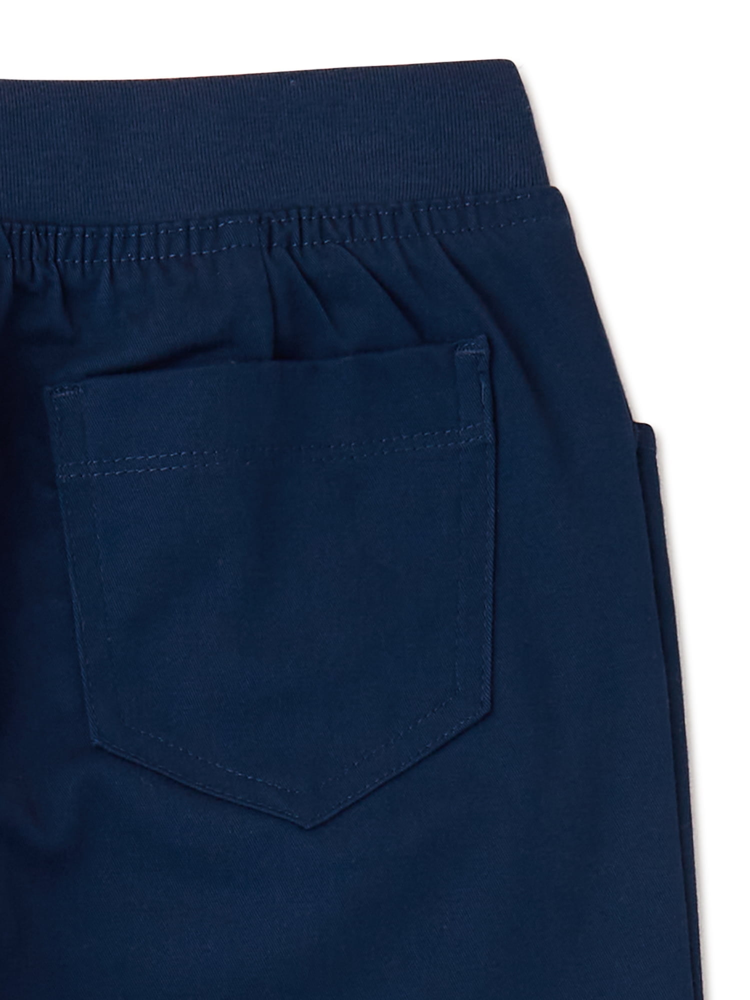 Wonder Nation Girls School Uniform Stretch Twill Pull On Pants (Navy, Size 4-16) tz5hh