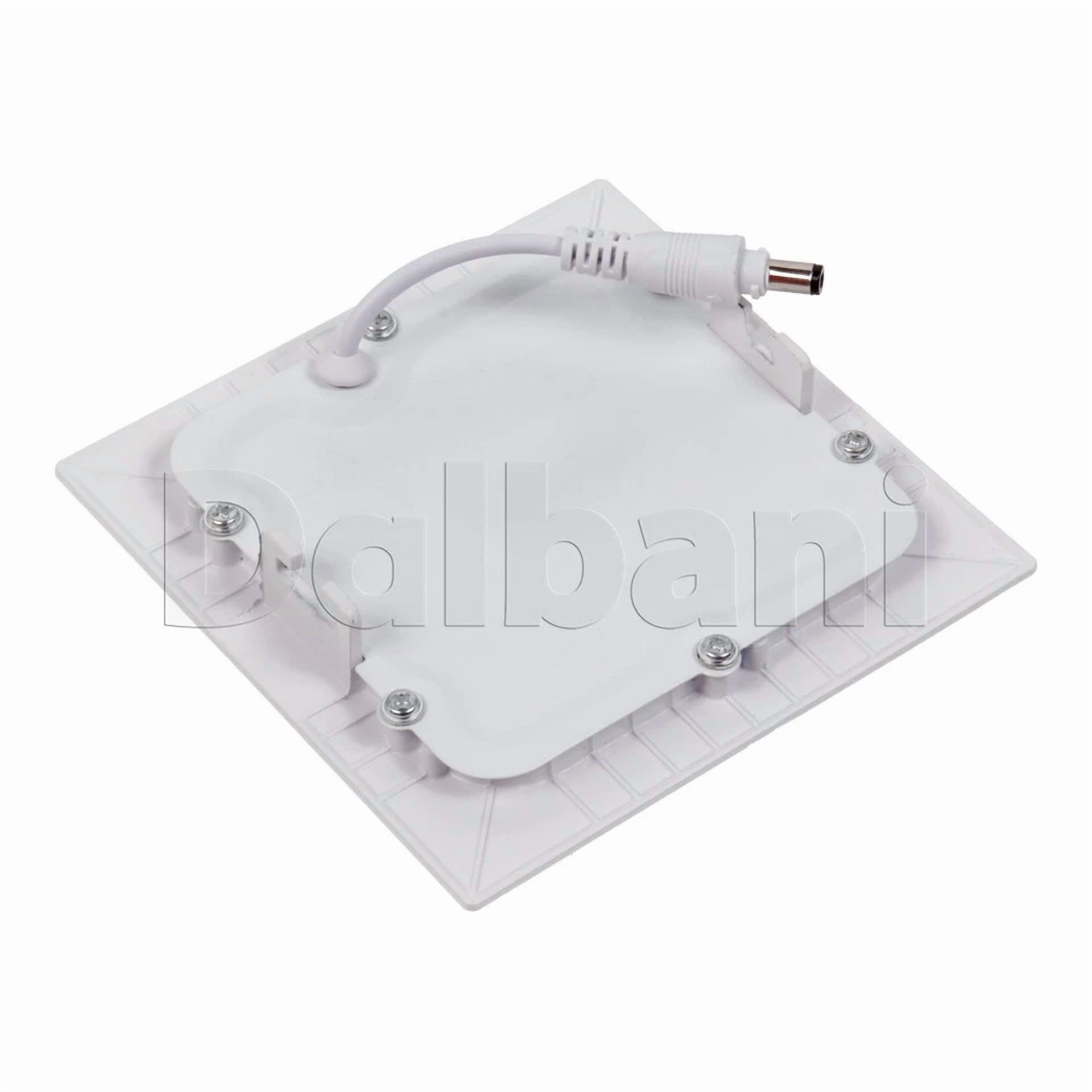 Knack 6W LED Recessed Square Ceiling Panel Light (White, 4000K Neutral White) cxtja