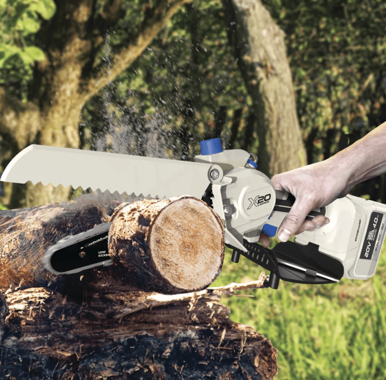 Sun Joe 20V Cordless Handheld Pruning Saw with 4.0-Ah Battery and Charger (Black, 6 in) vdkka
