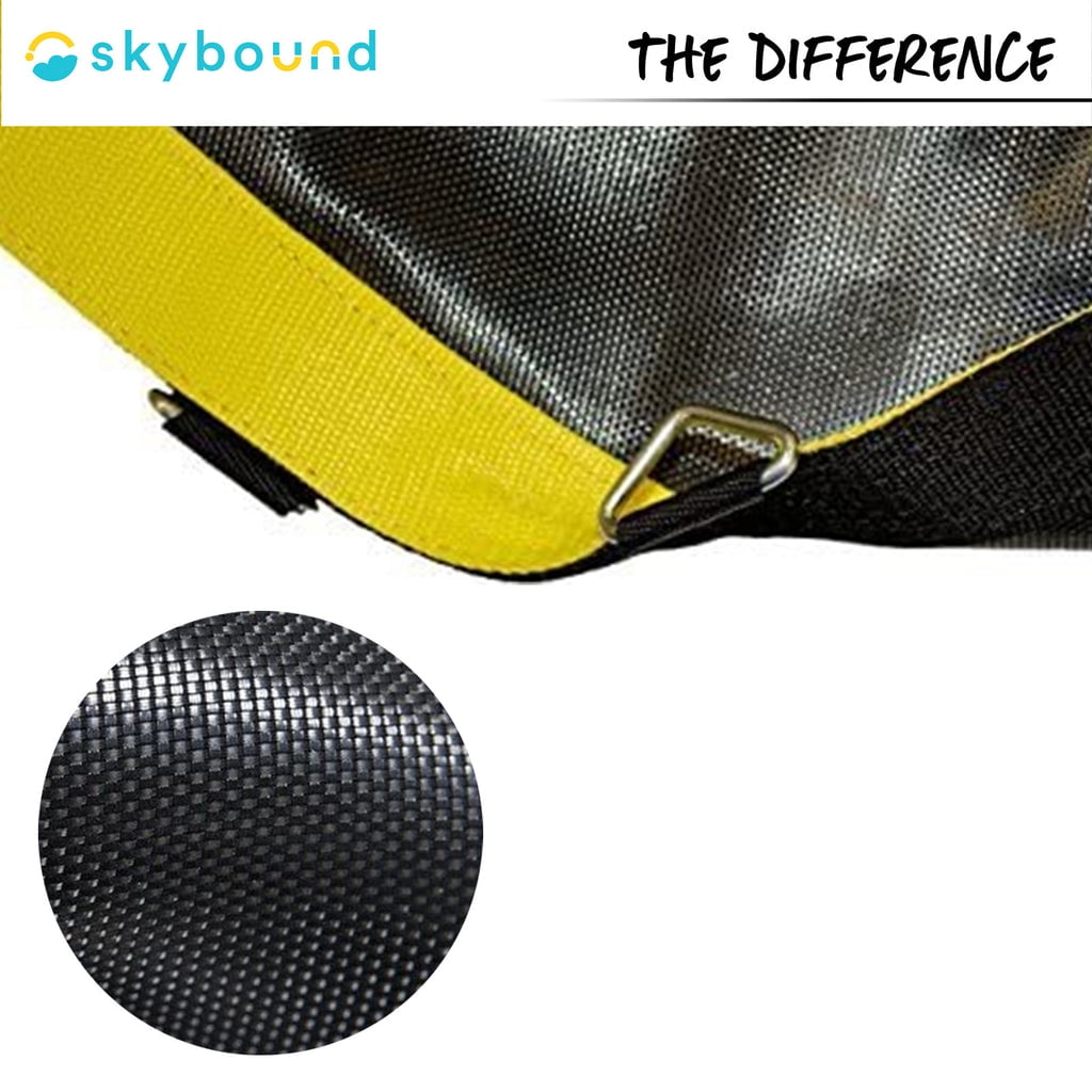 SkyBound Premium Trampoline Replacement Mat (147 in, 88 V-Rings, Yellow) e44mr