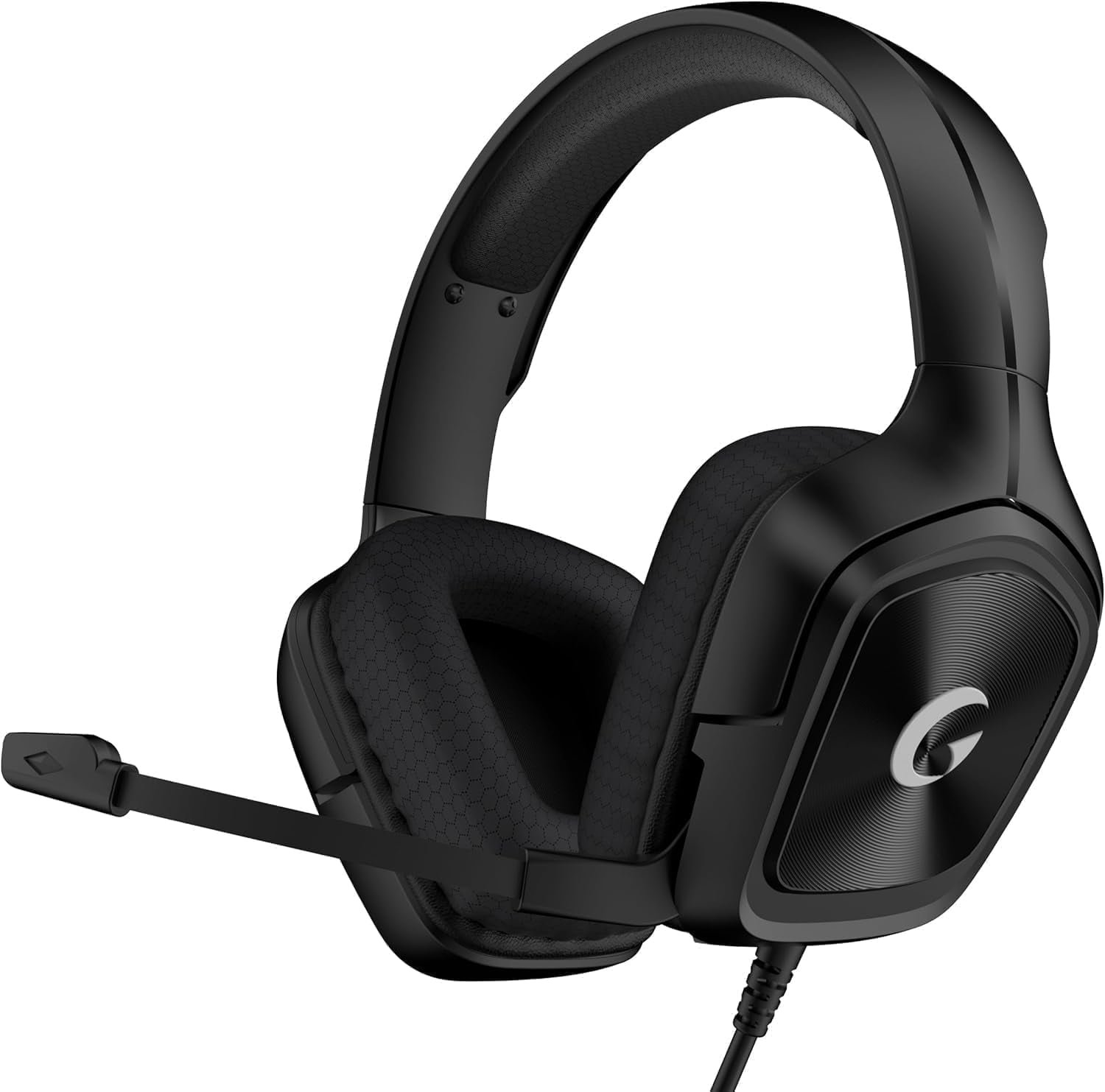 Soifcik Wired Gaming Headset with 7.1 Surround Sound and Noise Cancelling Microphone (Black, 0.45 lb) hqniz