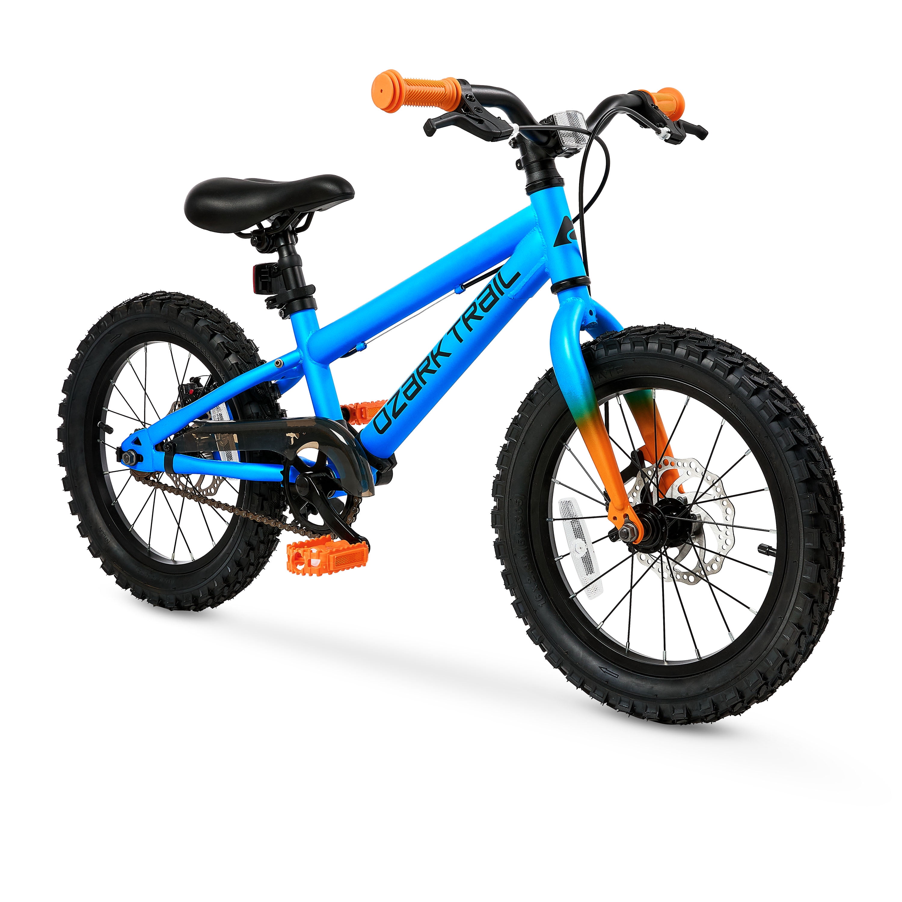 Ozark Trail 16 in M.1 Timber Kids Mountain Bike (Blue, 16 in) 8yu2s