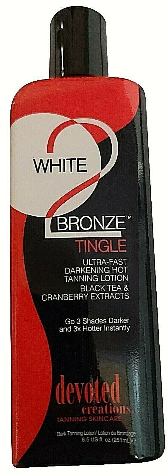 Devoted Creations White 2 Bronze Tingle Darkening Tanning Lotion (White, 8.5 oz) ab6d7