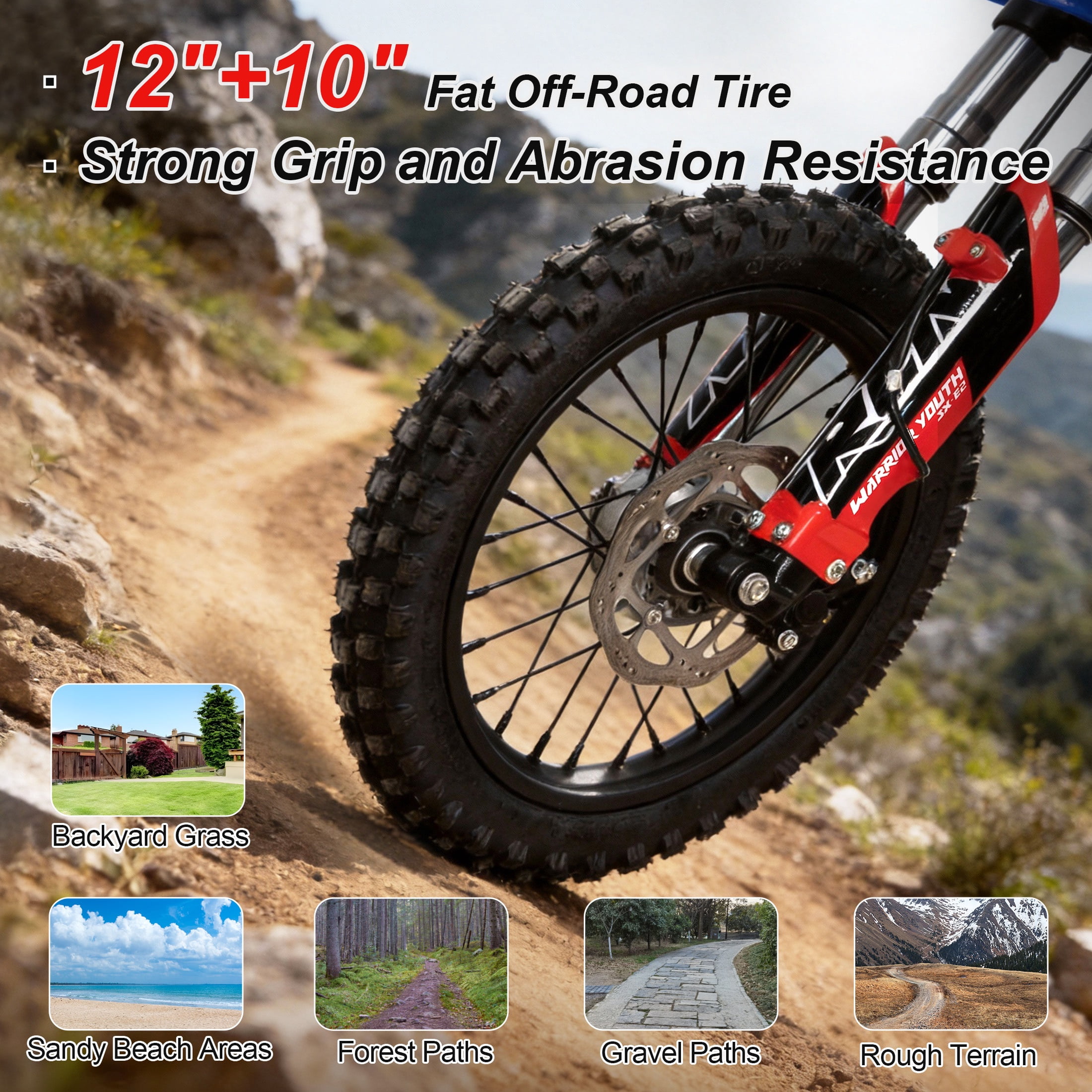 RFN Electric Dirt Bike Peak 2000W Off-Road Motorcycle (Blue, 48V 15Ah) 9t8h1