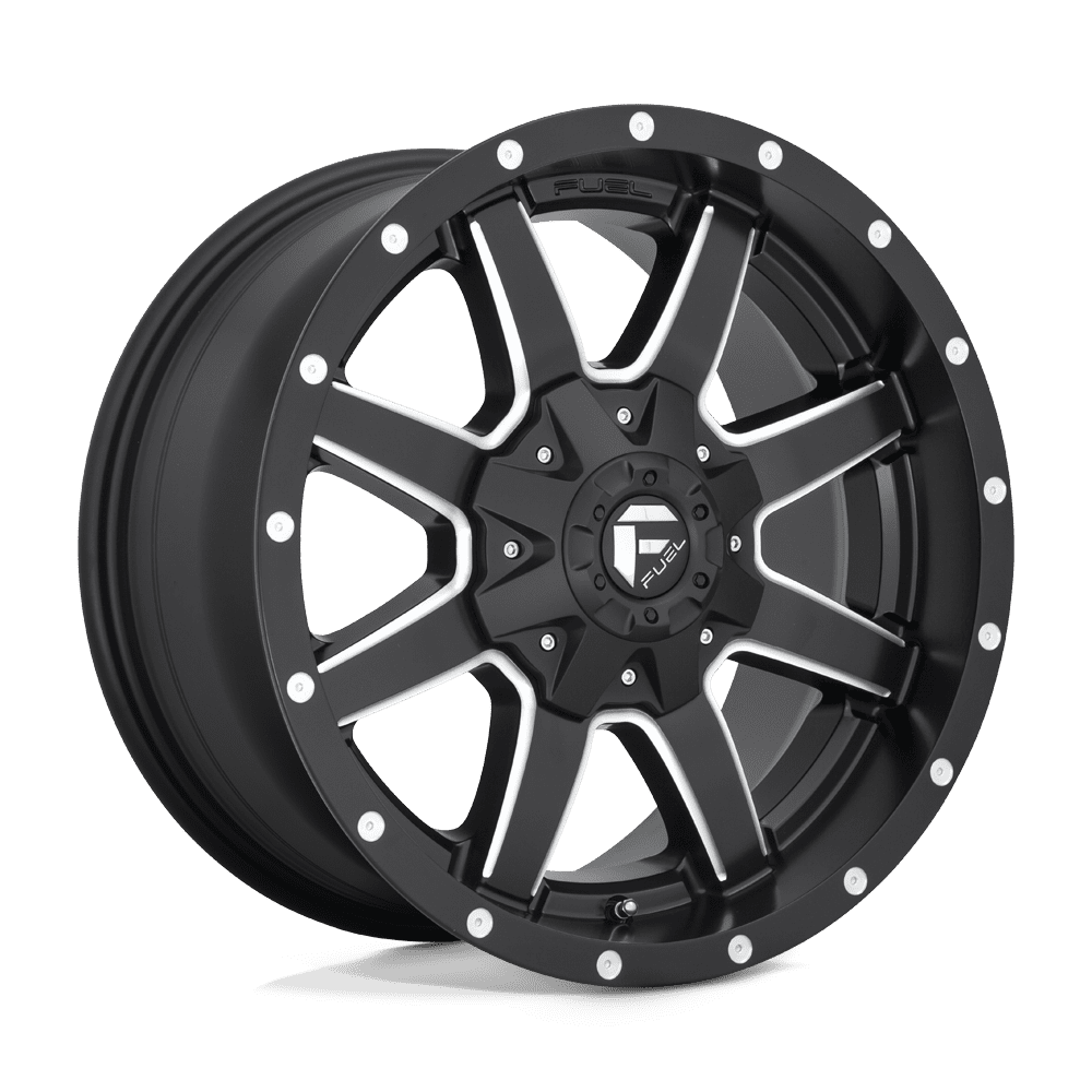 Fuel 1PC D538 Maverick Aluminum Wheel Rim (Matte Black Milled, 17x6.5 in) 7yy1g