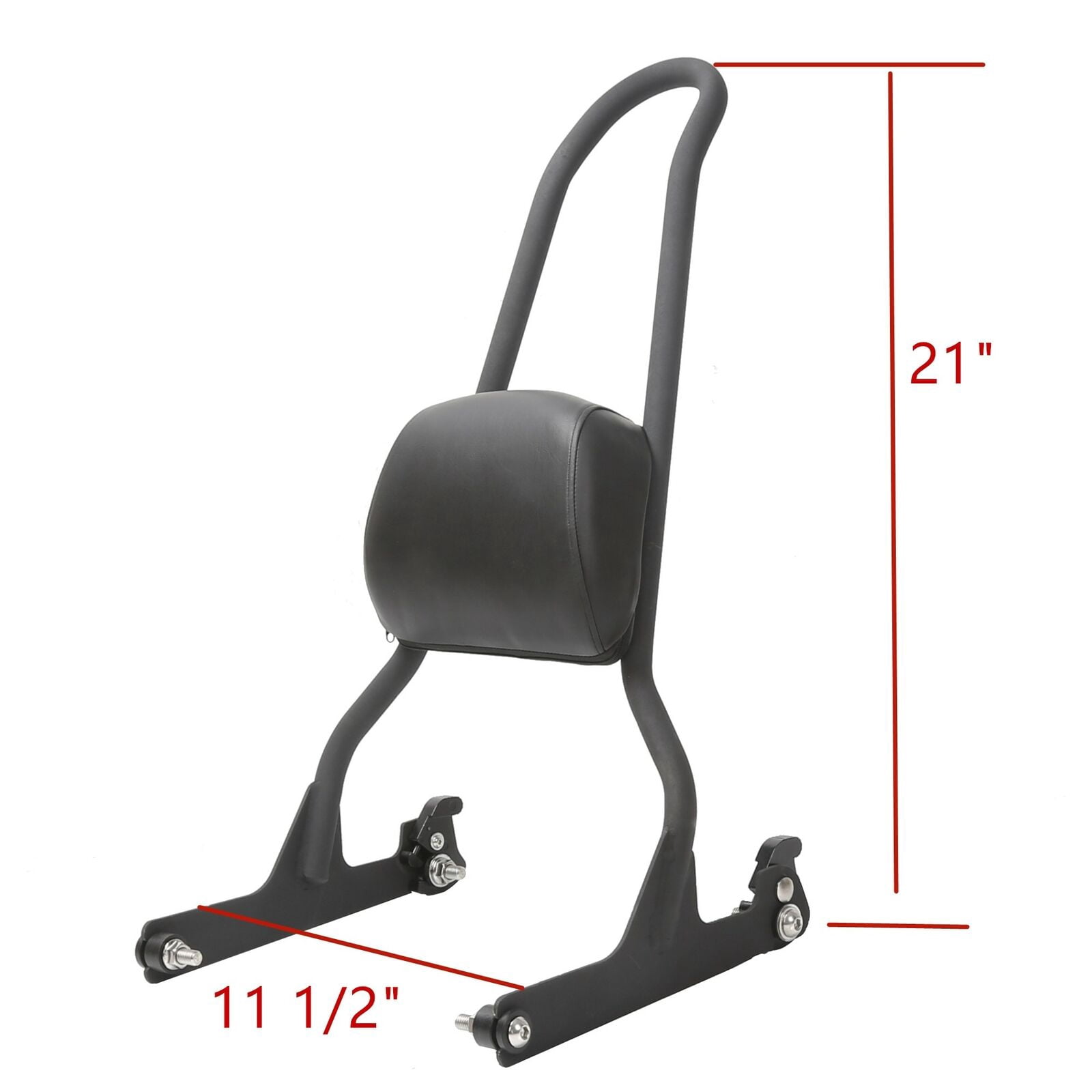 Kojem Detachable Passenger Backrest Sissy Bar for Harley Softail Fat Boy (Matte Black) s0s3p