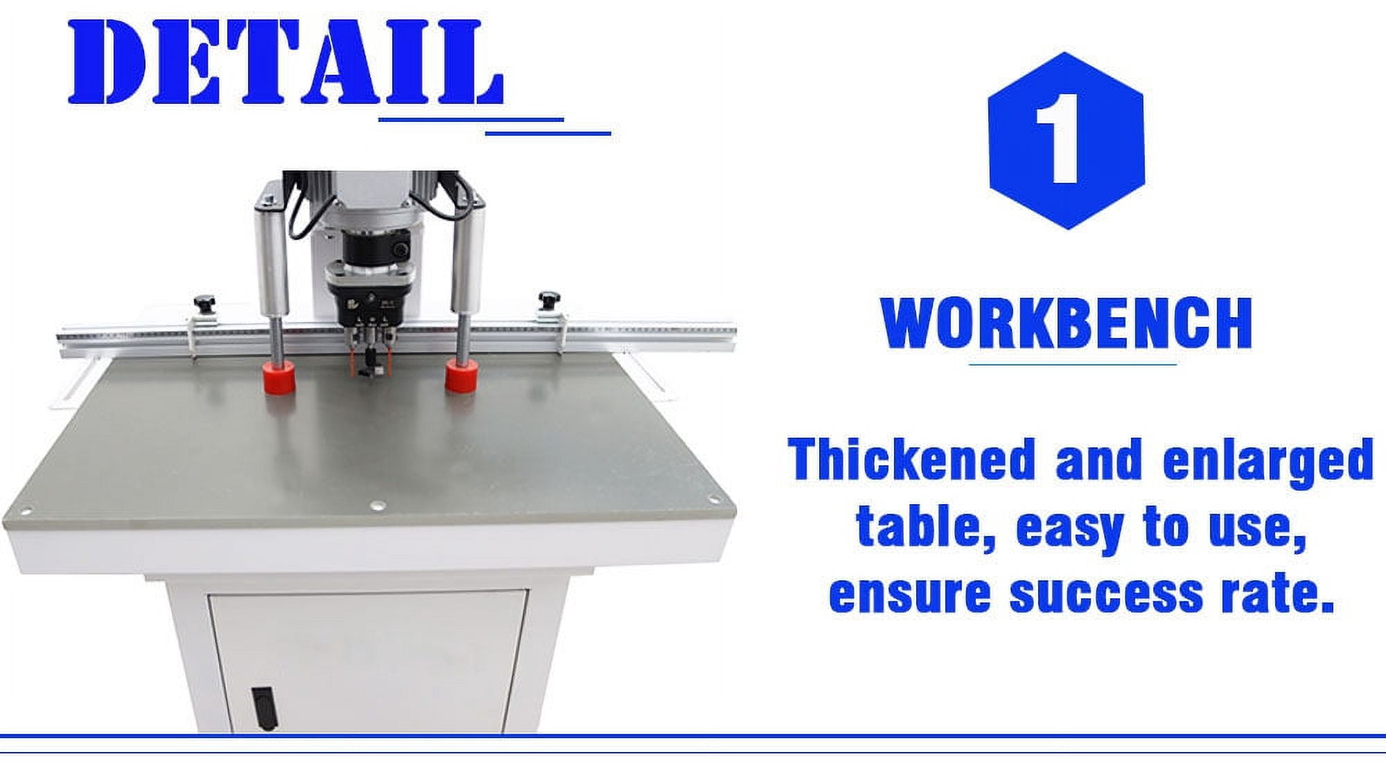 Maisutseb Pneumatic Hinge Boring Insertion Machine Woodworking Drill Press (2.7 in Stroke) zqylq