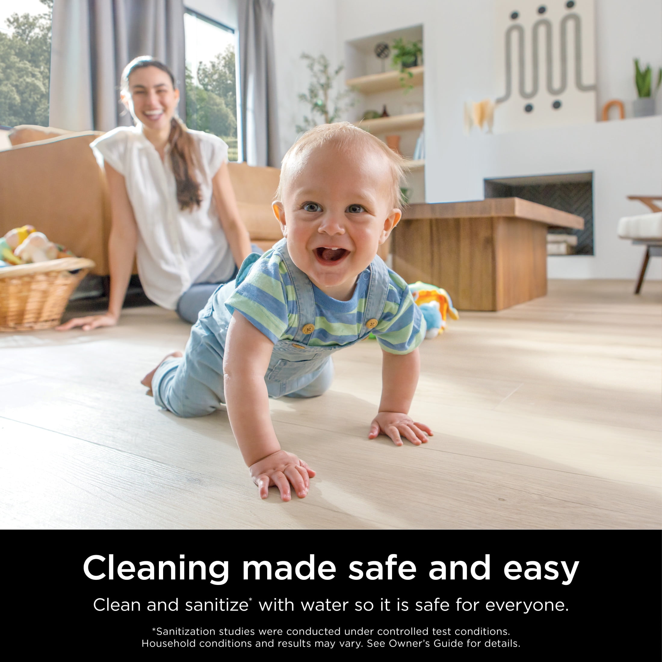 Shark Steam Mop, Corded Hard Floor Cleaner, Chemical-Free Sanitization, Lightweight Design (White, 18 ft Cord) rk0do