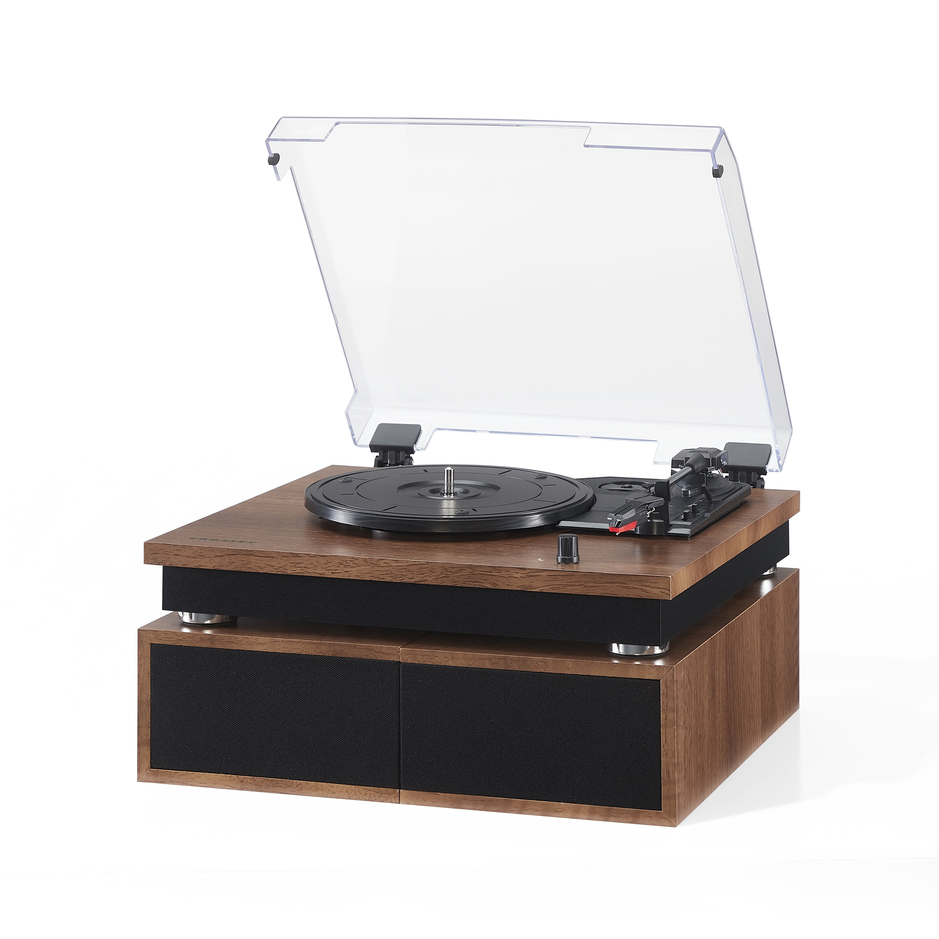 Crosley Riff Bluetooth Vinyl Record Player with Speakers (3-Speed Turntable, 6 Modular Layouts) x6qj5