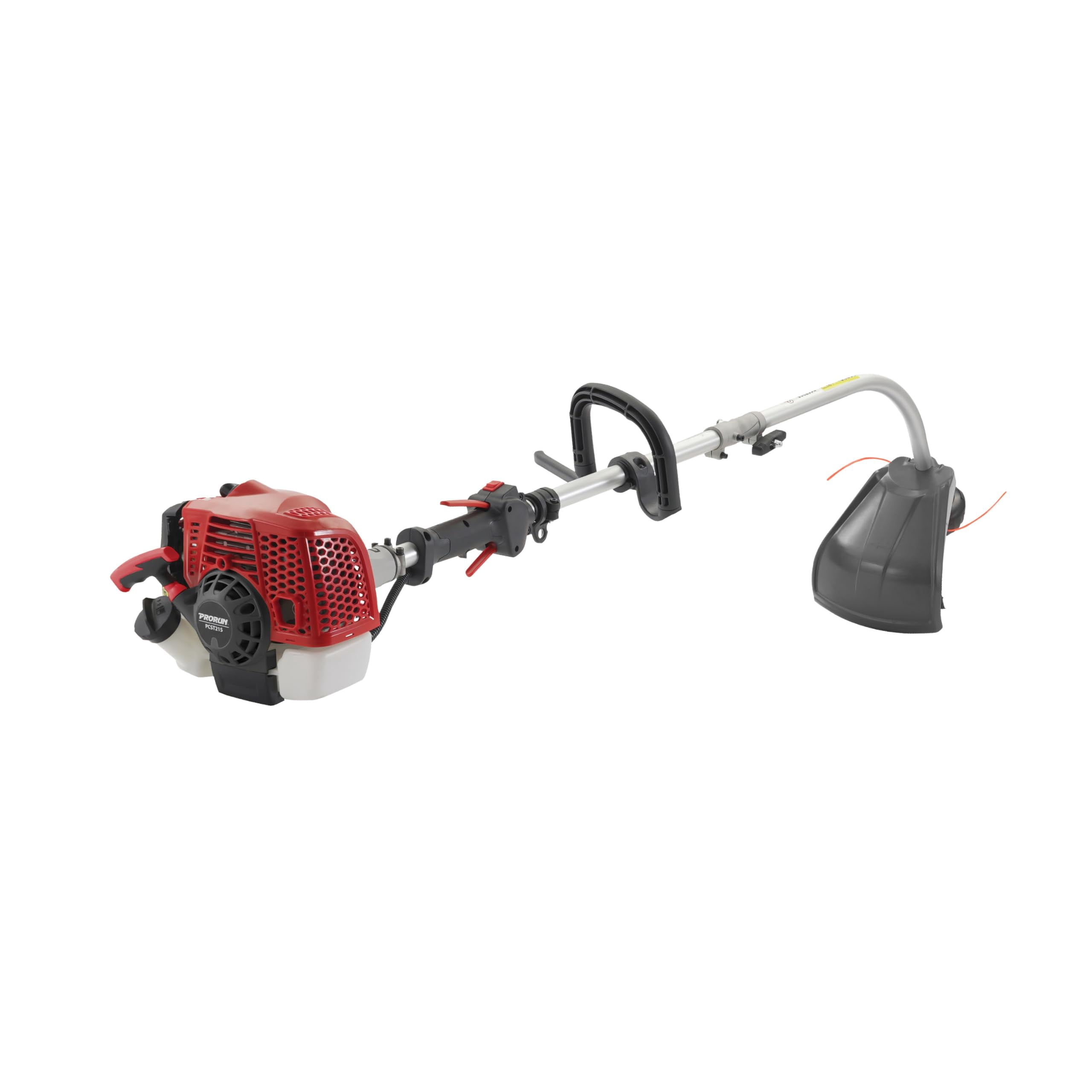 PRORUN 25.4cc Gas-Powered 2-Cycle Curved Shaft String Trimmer (Red, 15 in) cwahh