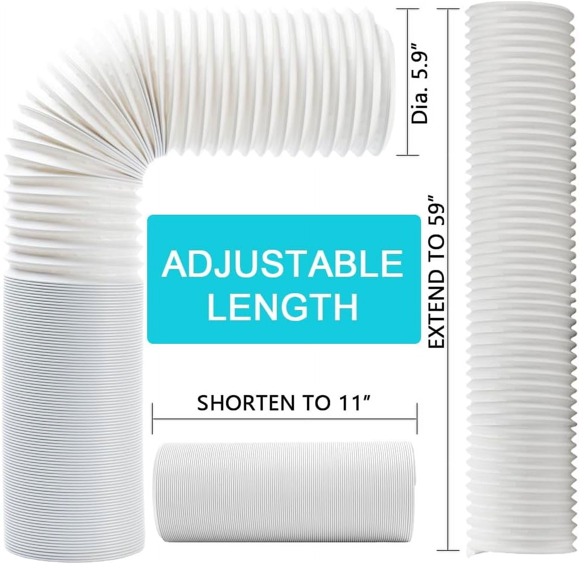 Saburrnity Portable Air Conditioner Exhaust Hose (5.9 in Diameter, 59 in Length) yhkqz