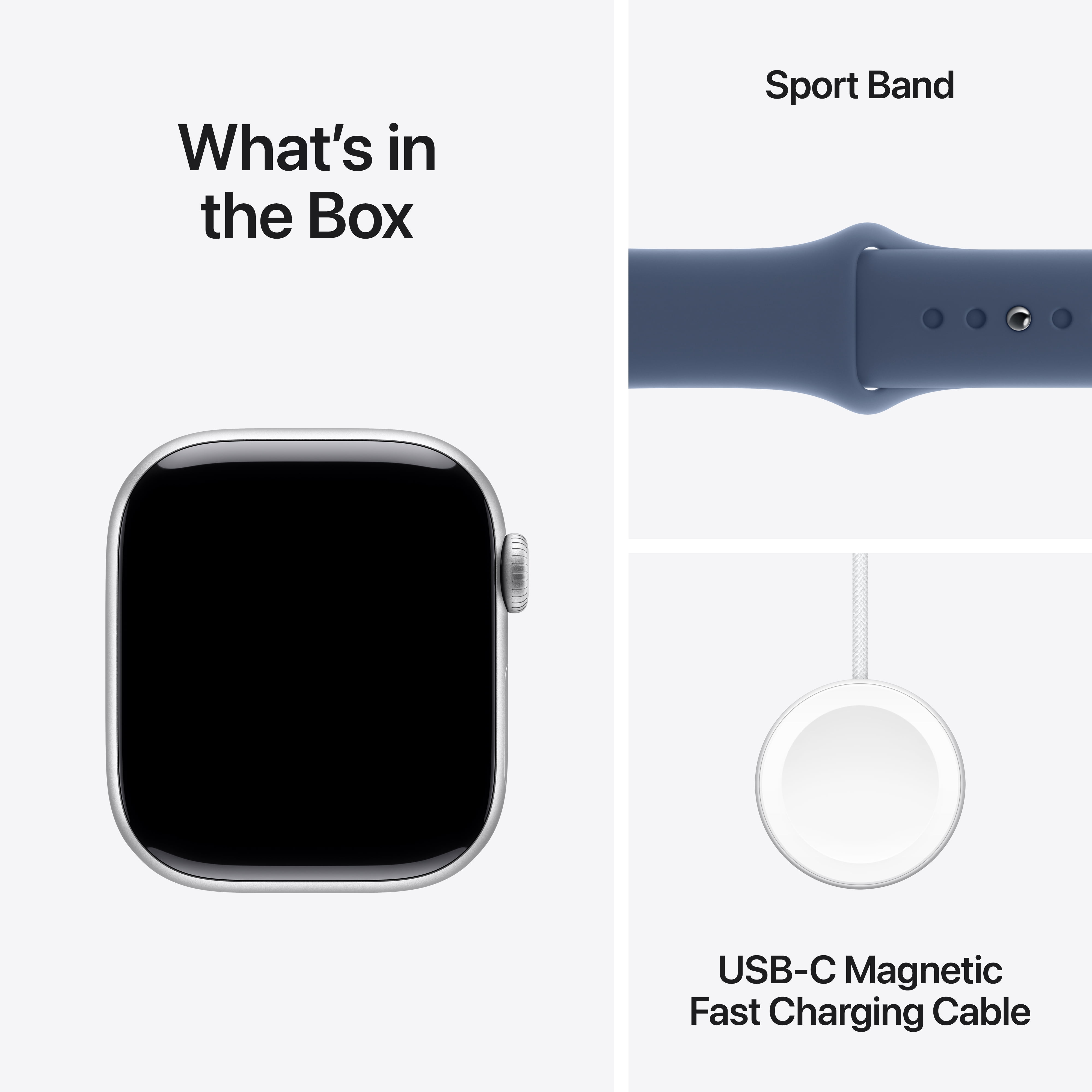 Apple Watch Series 10 Aluminum Smartwatch (Silver, 46mm) 9nww0