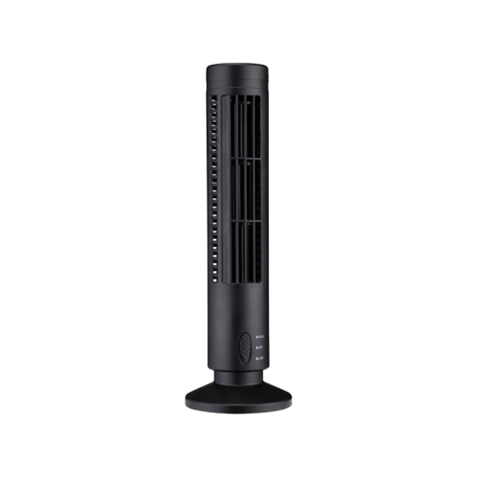 Generic Oscillating Tower Fan Quiet Cooling Fan for Bedroom and Living Room (Black, 12 in) o2dib