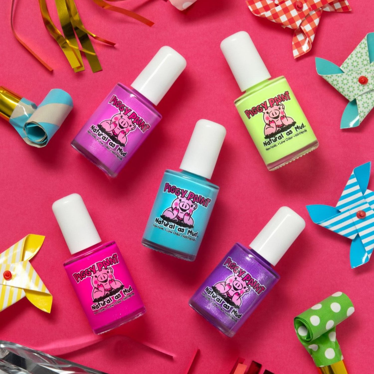 Piggy Paint Loud & Proud Nail Polish Gift Set (Multi-Color, 6 Pack, 0.5 fl oz each) p5e99