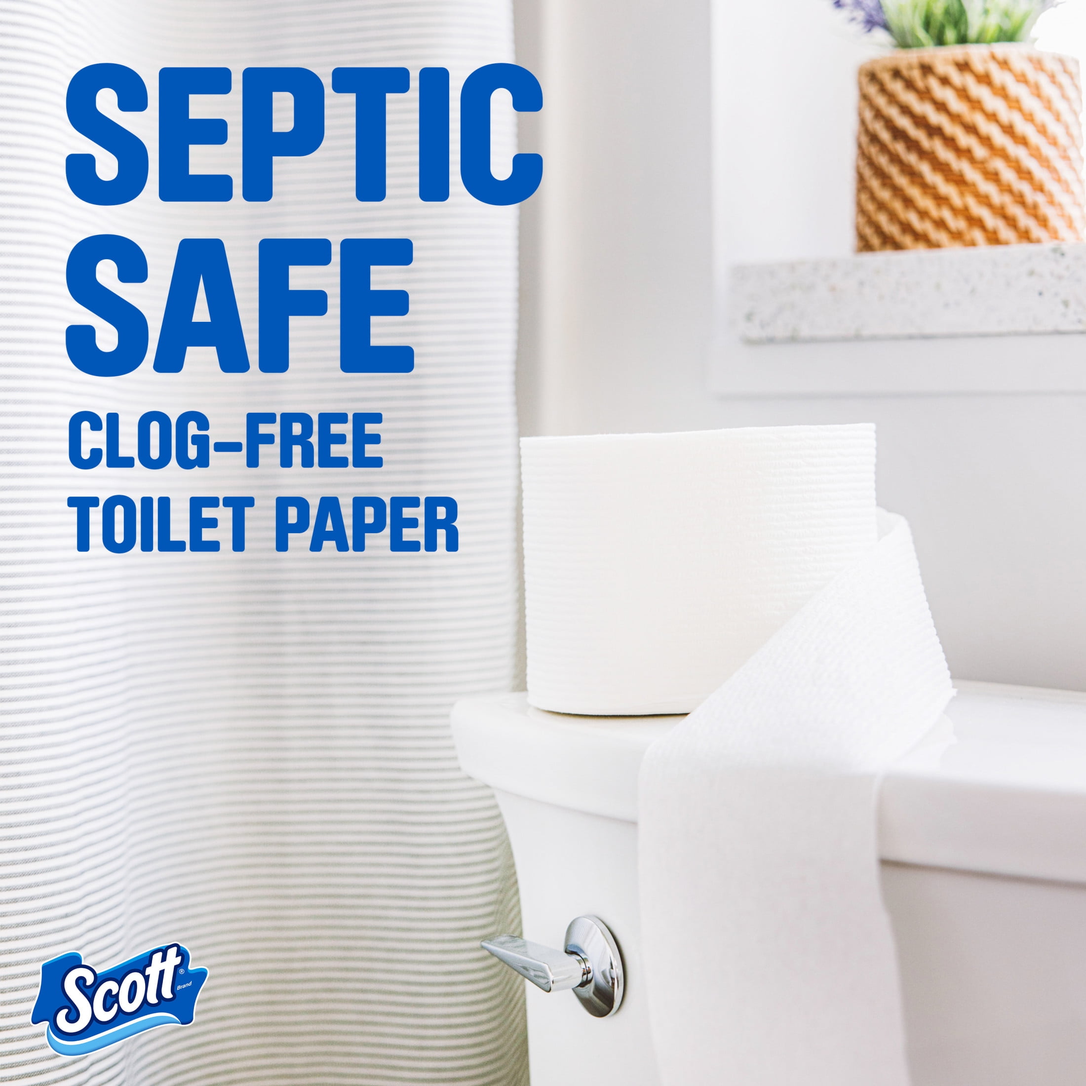 Scott ComfortPlus Toilet Paper, 1-Ply Bath Tissue (12 Mega Rolls) 82axf