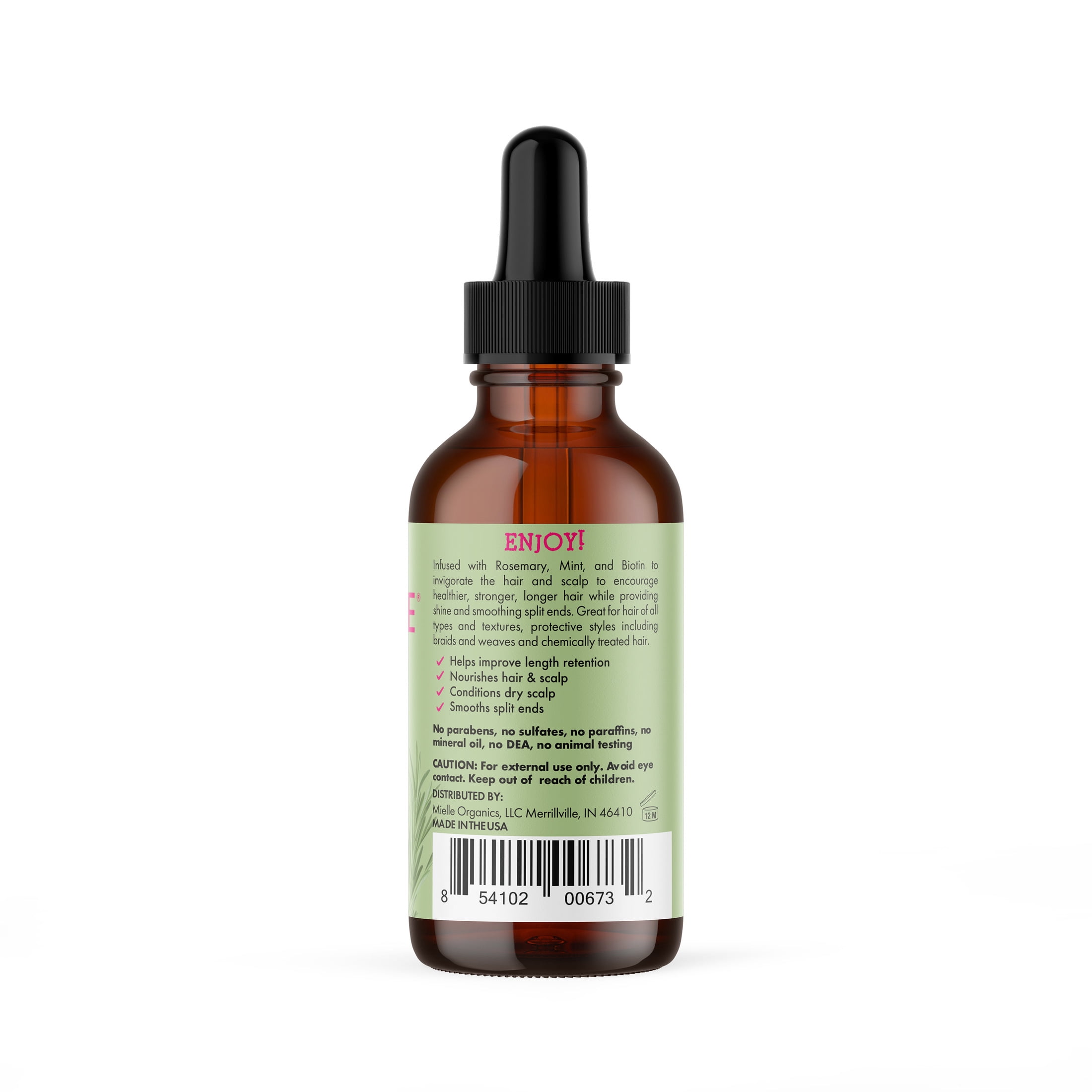 Mielle Organics Rosemary Mint Strengthening Scalp & Hair Oil (2 oz) 3j16e
