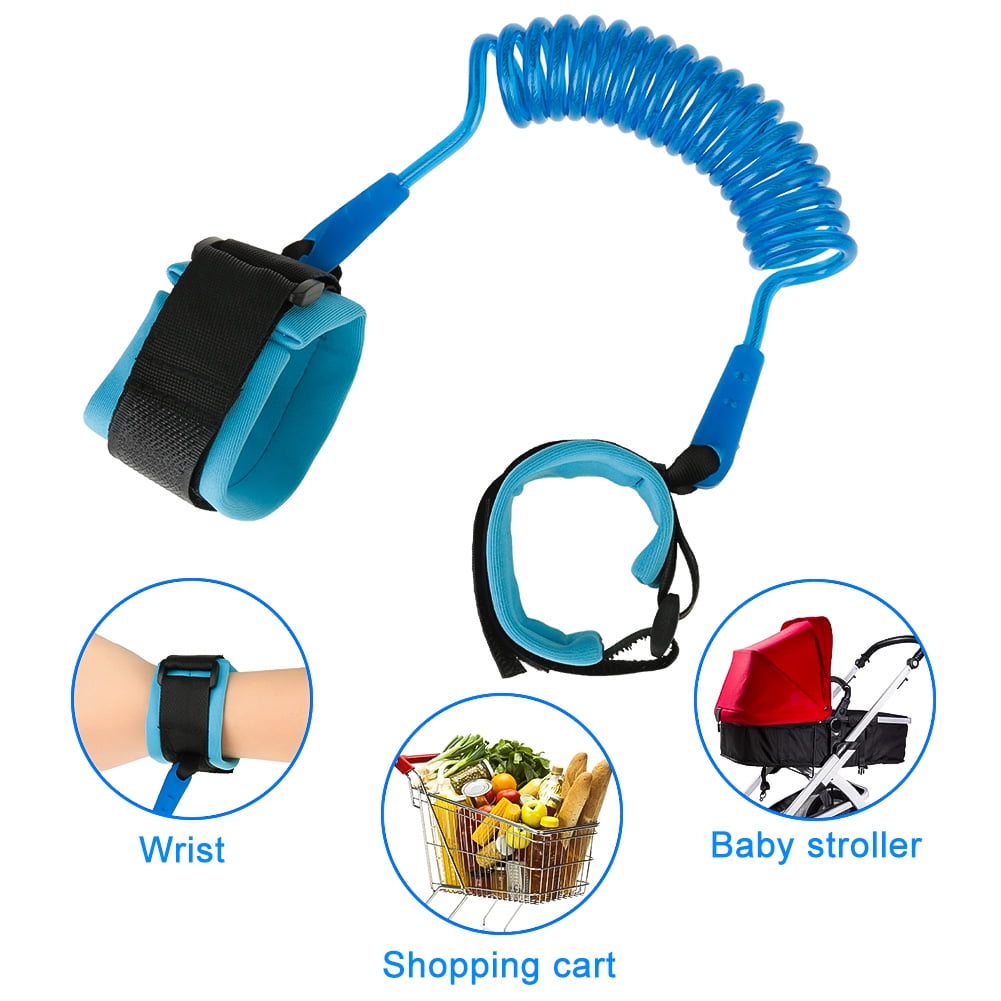 AOWOO Anti-Lost Toddler Safety Wrist Link Leash (Blue, 2 Pack, 71 in) jlwwc
