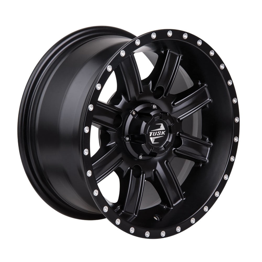 Tusk Cascade Wheel 12x7 4/110 Bolt Pattern (Matte Black, 12 in) cb519