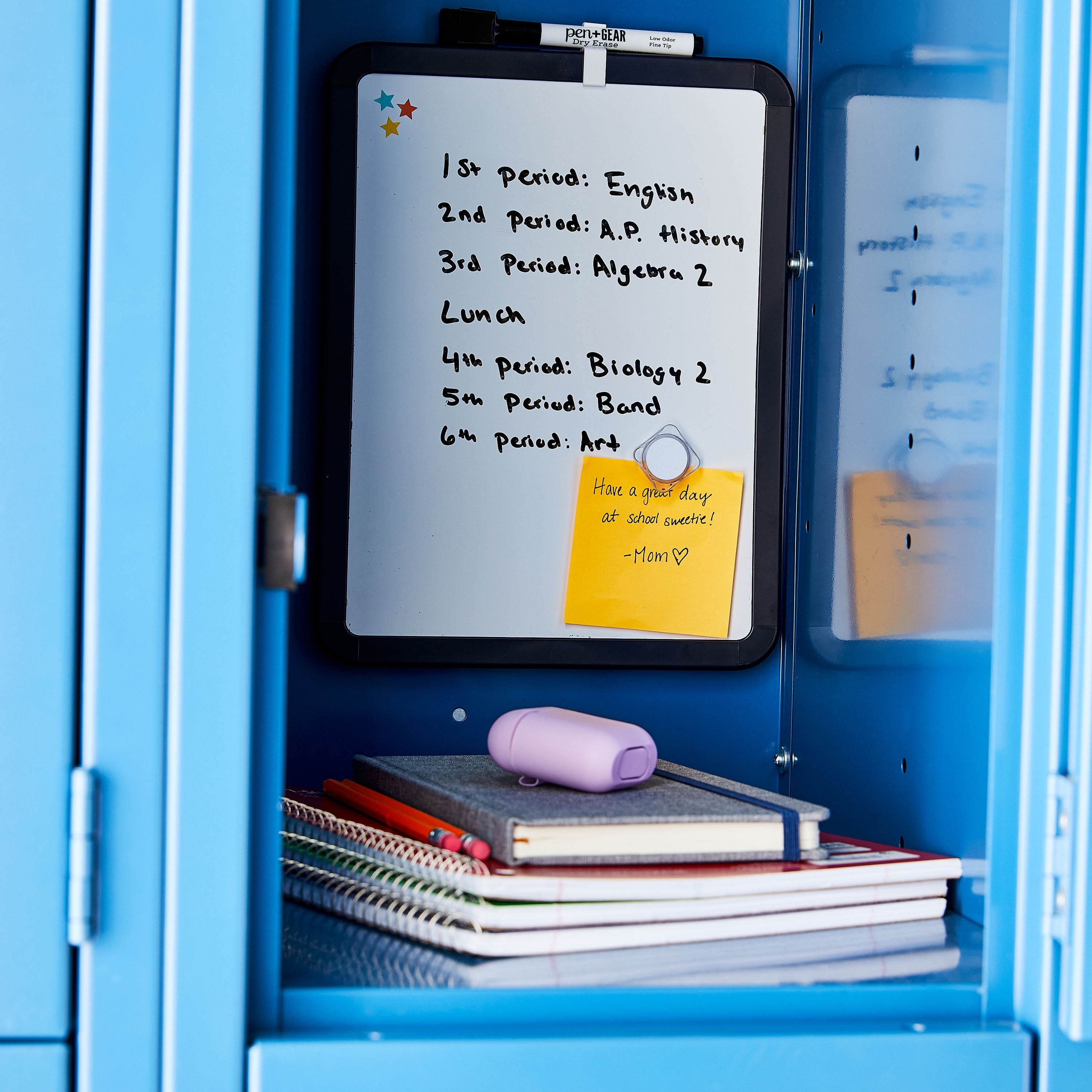 Pen+Gear Magnetic Dry Erase Whiteboard, Desktop Memo Board for School and Office (Black, 8.5 in x 11 in) jee7y