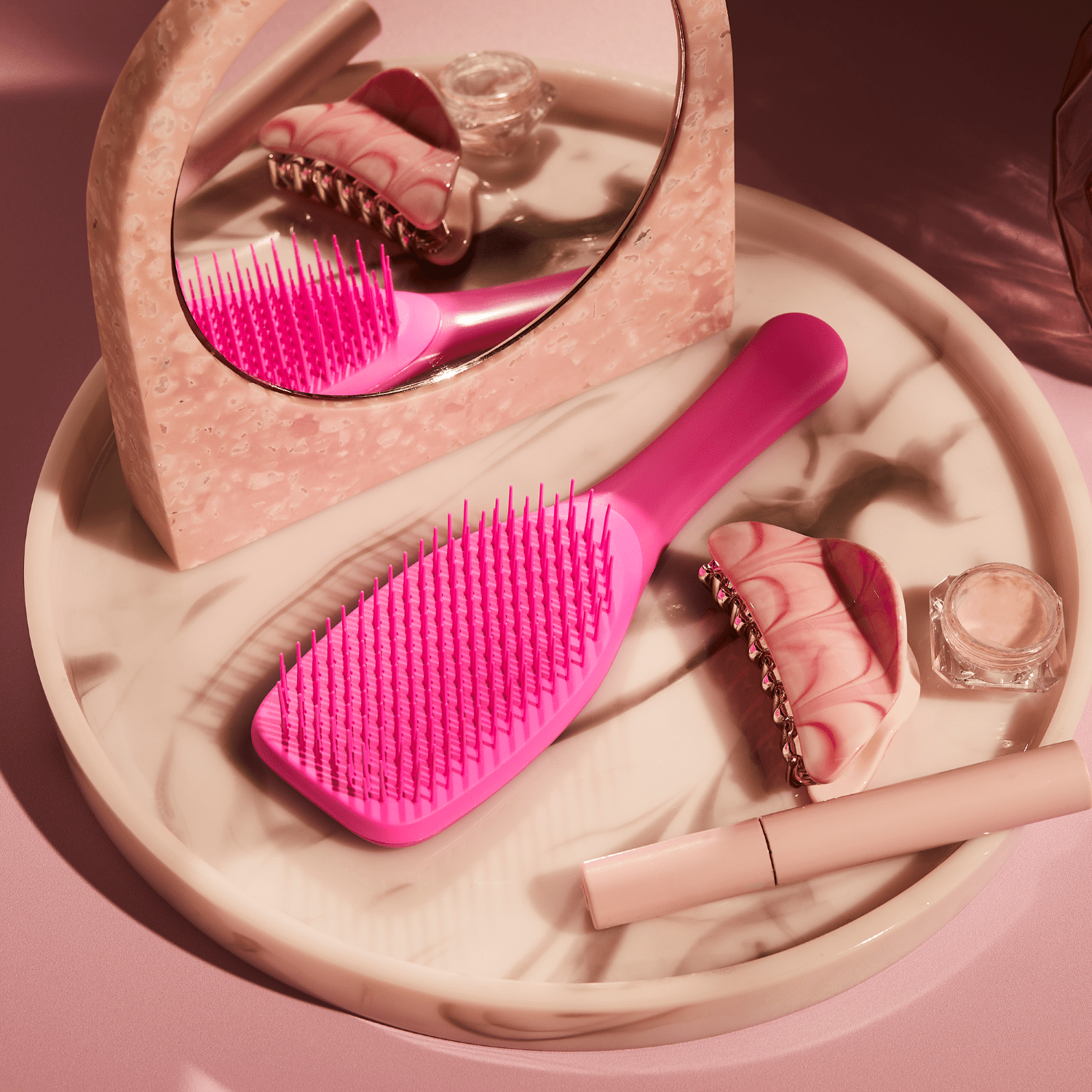 Tangle Teezer The Essential Detangler Hair Brush (Pink, 1 Count) oj5bj