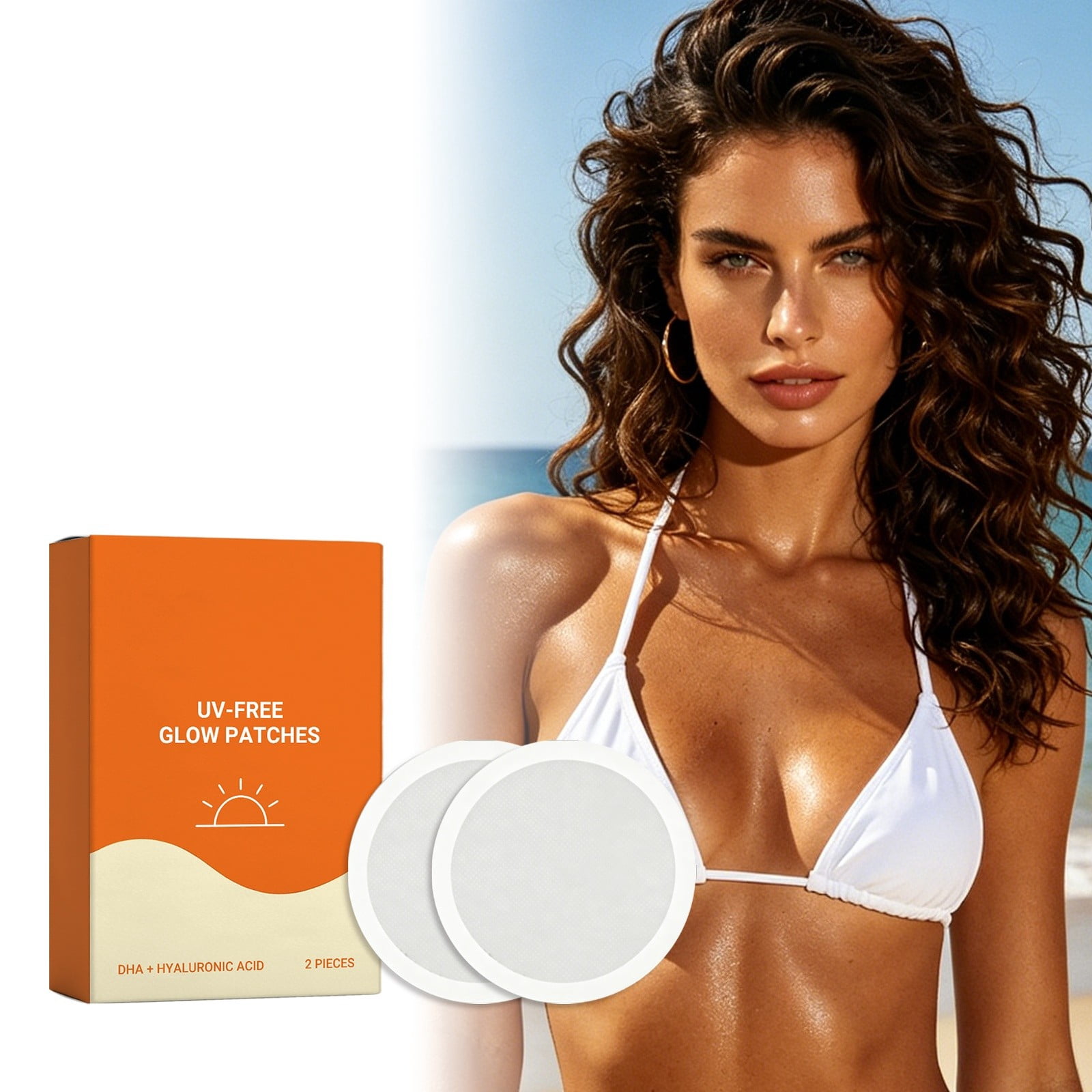 XMMSWDLA Sunless Tanning Patch, Self-Tanning Body Sticker for Natural Glow (2 Pack) t3ctb