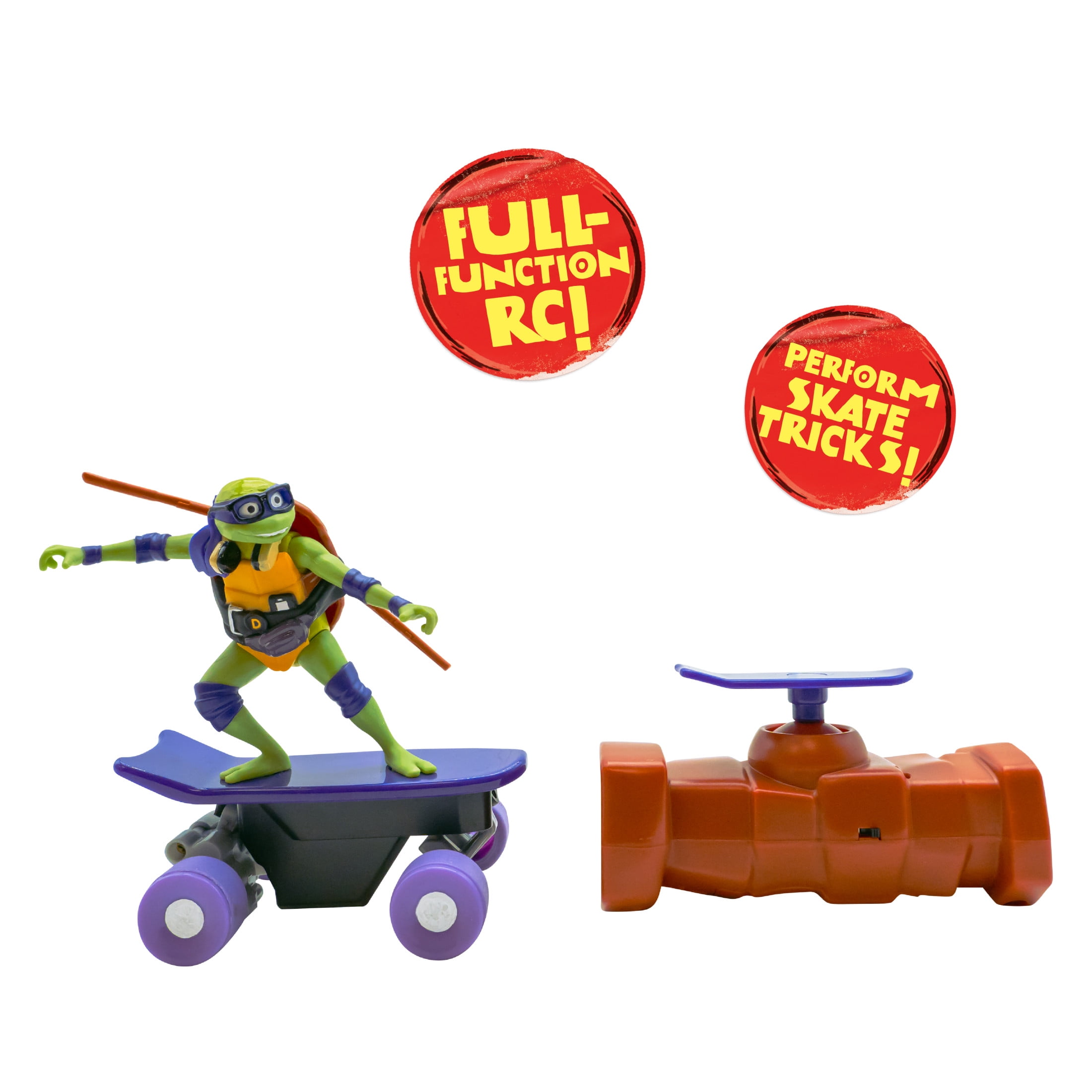 Teenage Mutant Ninja Turtles Donatello Half Pipe RC Skateboard Vehicle (Purple, 1 Pack) ldloi
