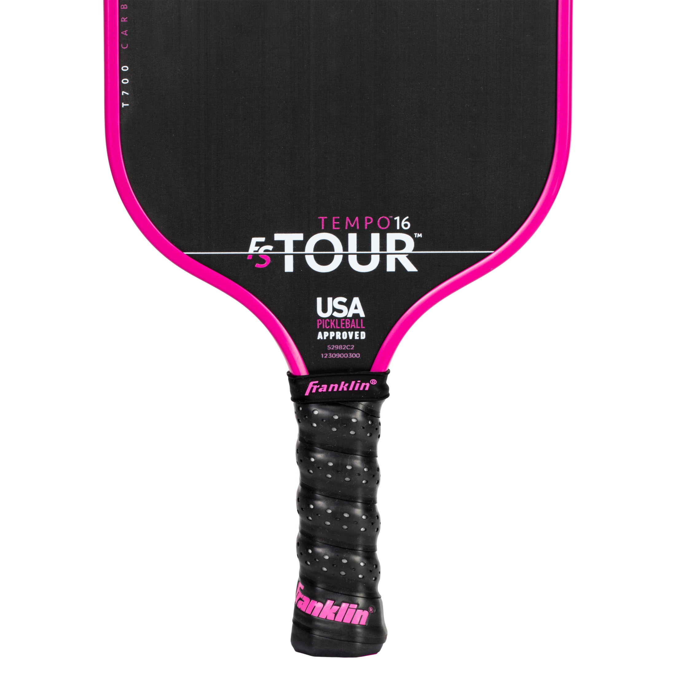 Franklin Sports FS Tour Series Pickleball Paddle - Carbon Fiber Surface - Pro Player Performance (Pink, 8.8 oz) y20ni