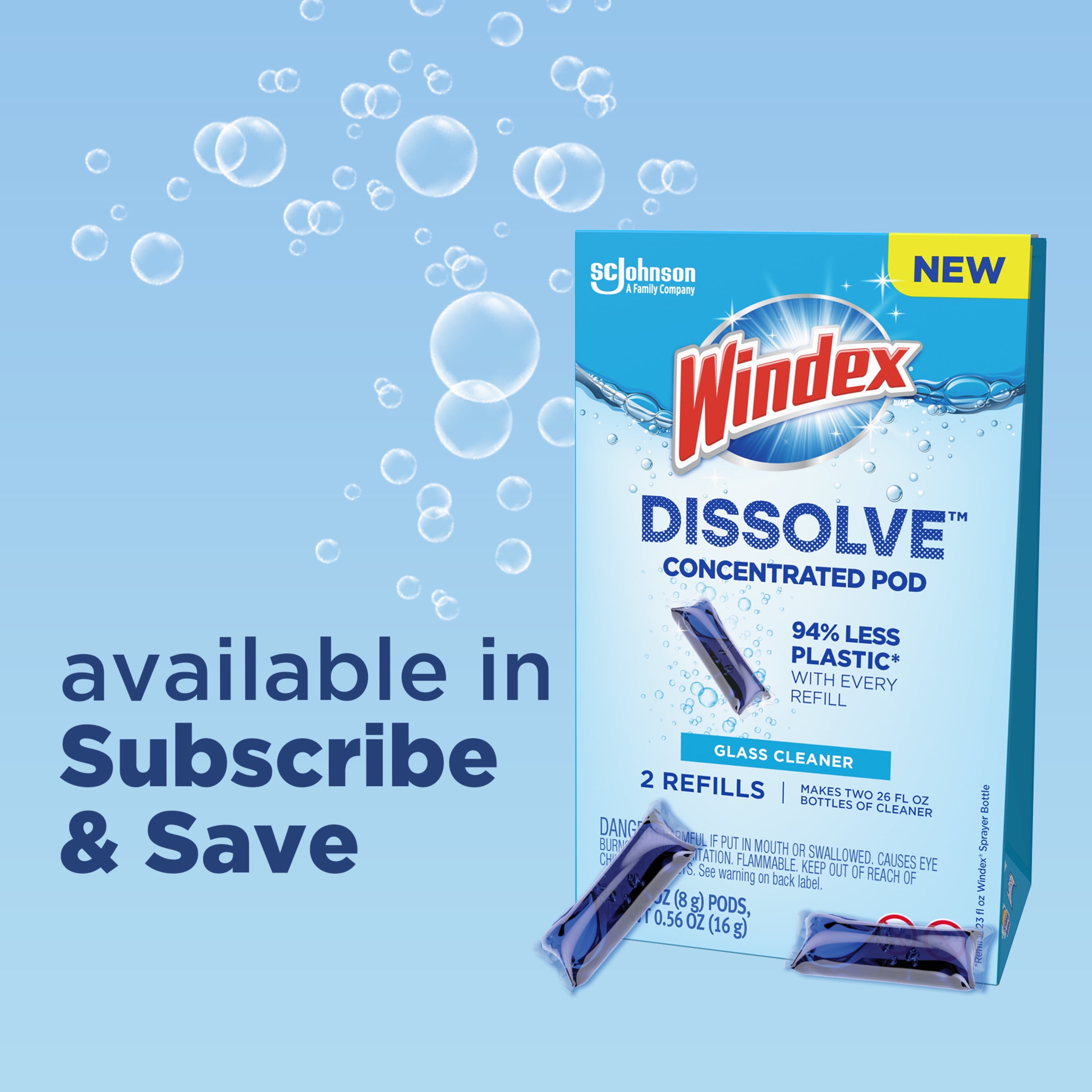 Windex Dissolve Concentrated Glass Cleaner Refill Pods (2 Count) vv8io