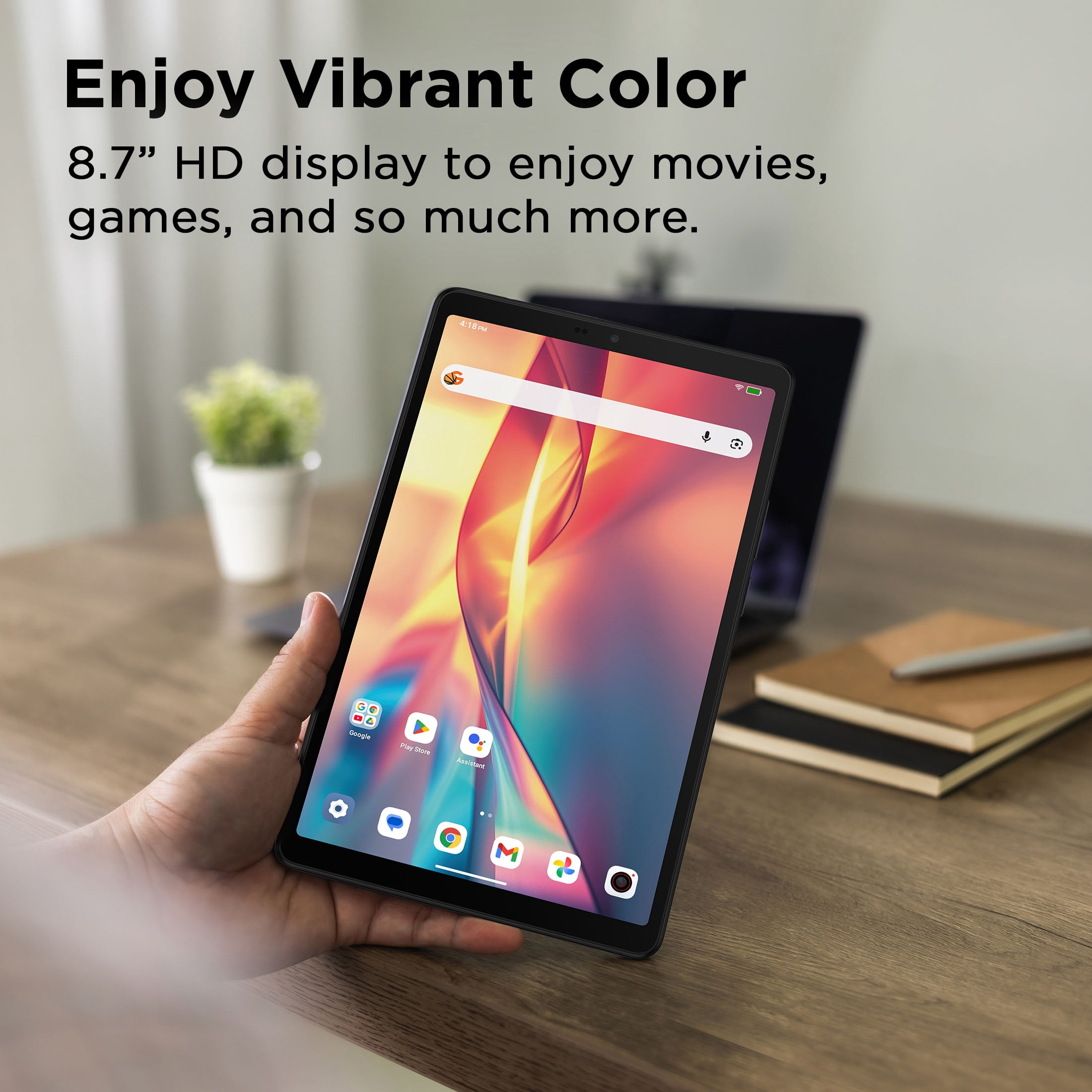 TCL TAB 8 Gen 2 Tablet 8.7 in HD Display 64GB Storage Android 14 (Black) zpp1f