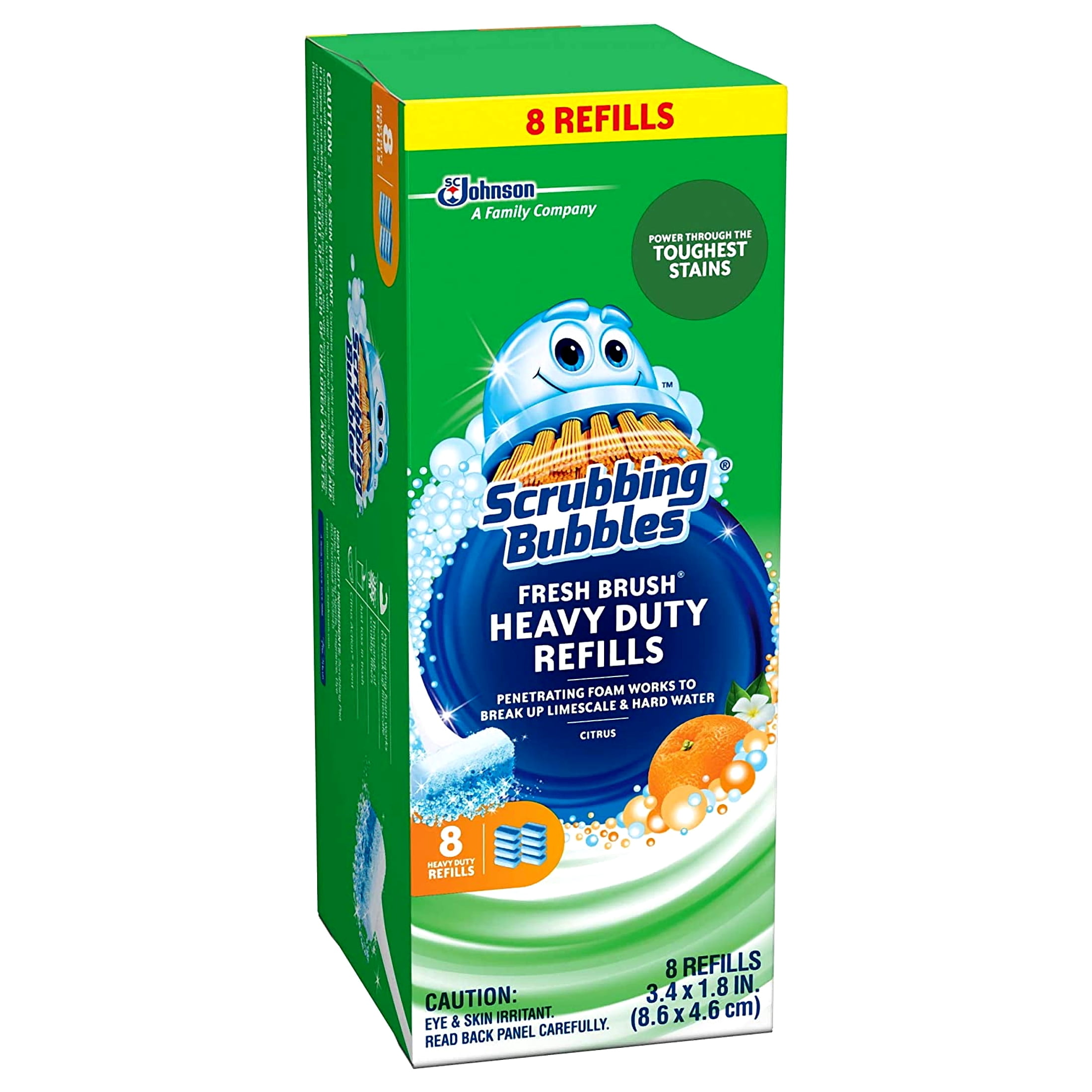 Scrubbing Bubbles Heavy Duty Fresh Brush Toilet Cleaning Refills (16 Count) m6xor