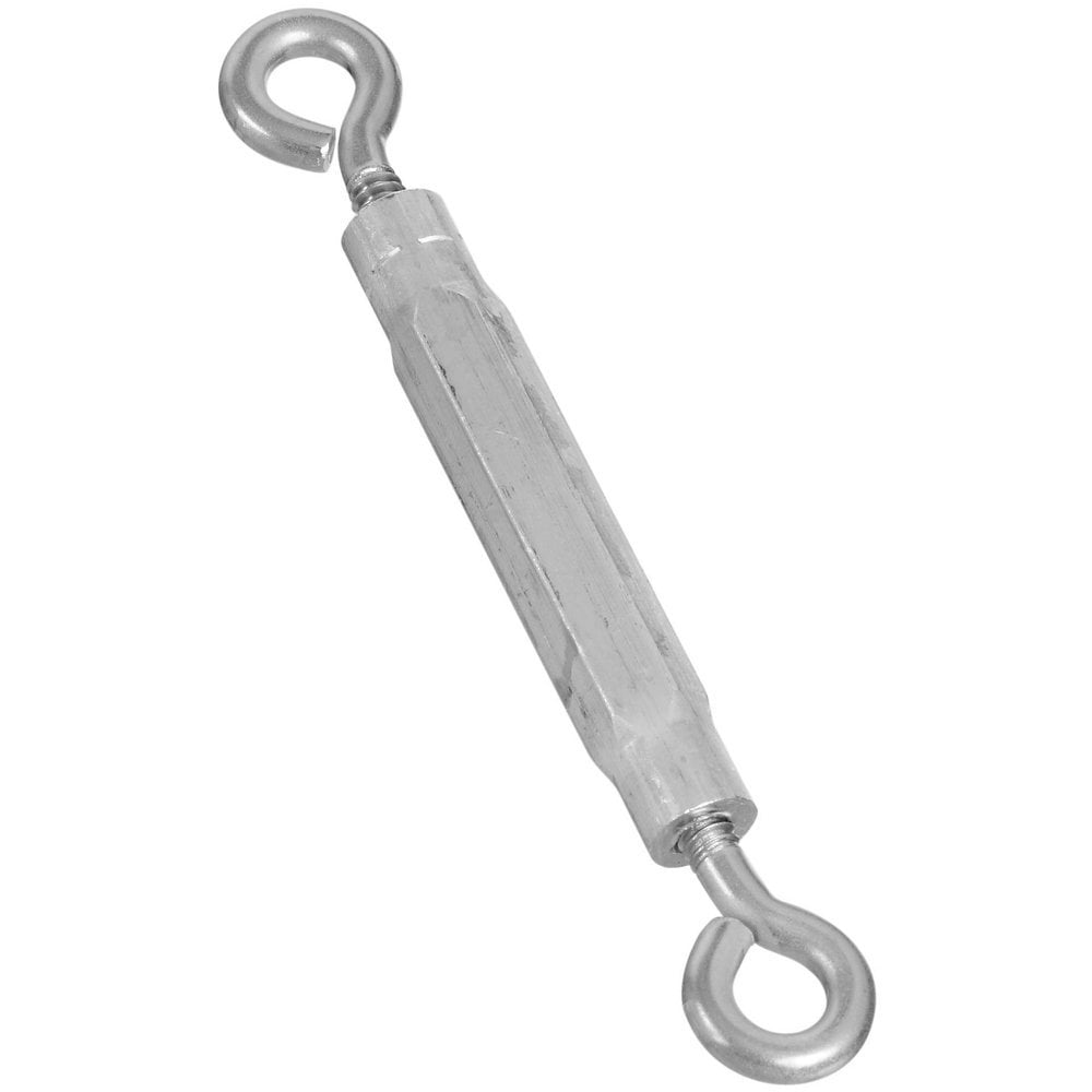 National Hardware Eye/Eye Turnbuckle Heavy-Duty Stainless Steel Cable Tensioner (Silver, 3/16 in x 5-1/2 in) 3nc2k