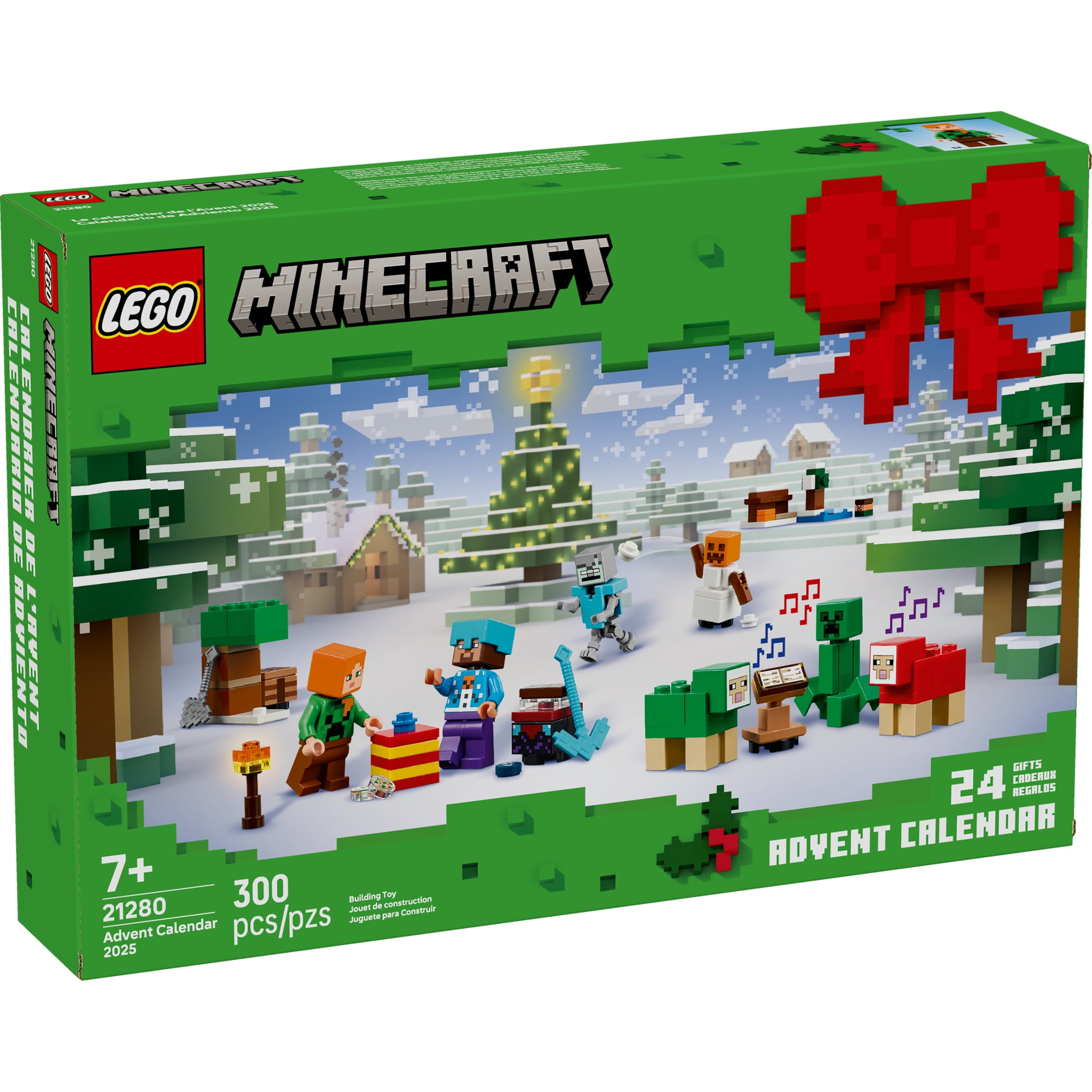 LEGO Minecraft Advent Calendar 2025 Building Toy Set (300 Pieces) to047