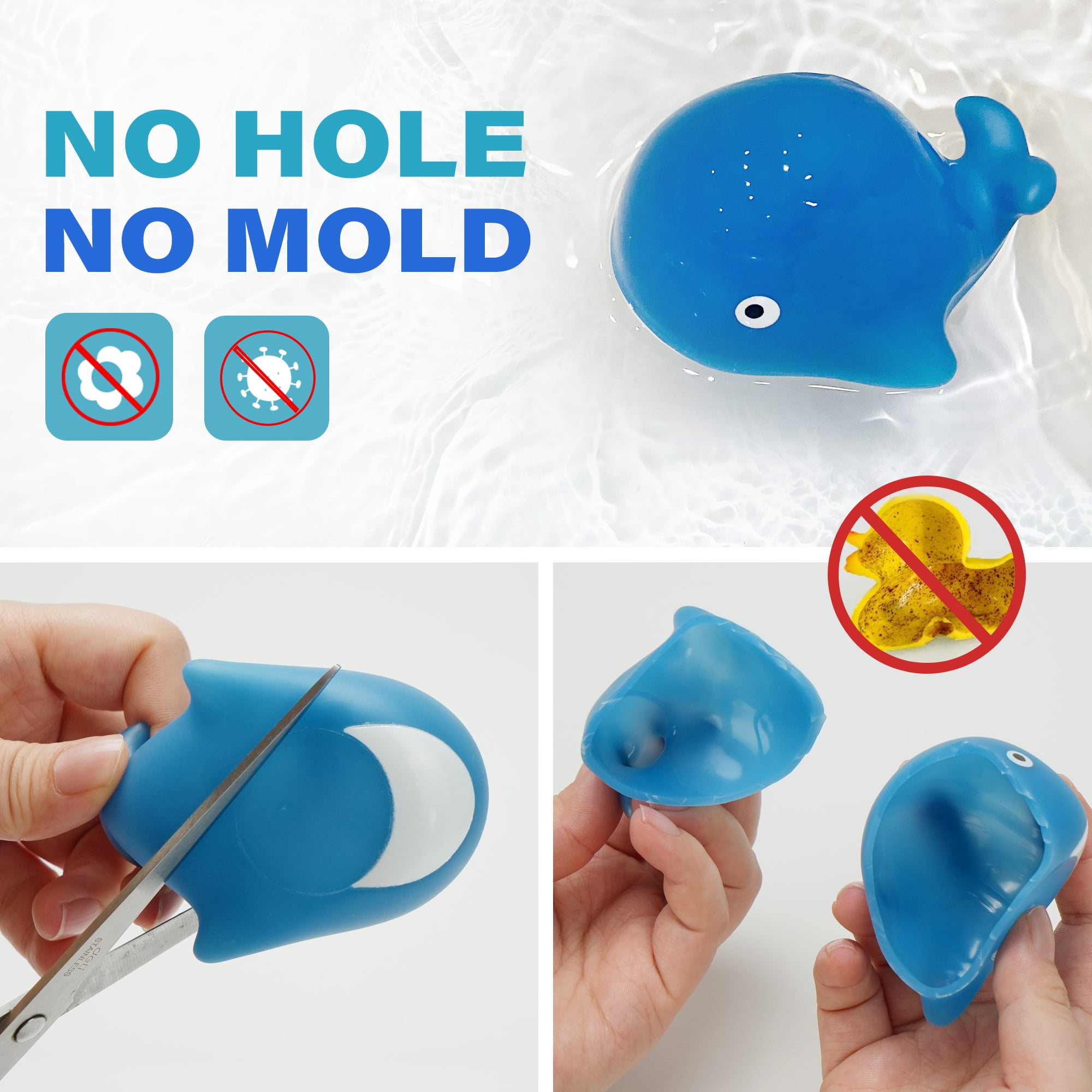 BenBen Color Changing Ocean Animal Bath Toys (6 Piece Set) rkfpu