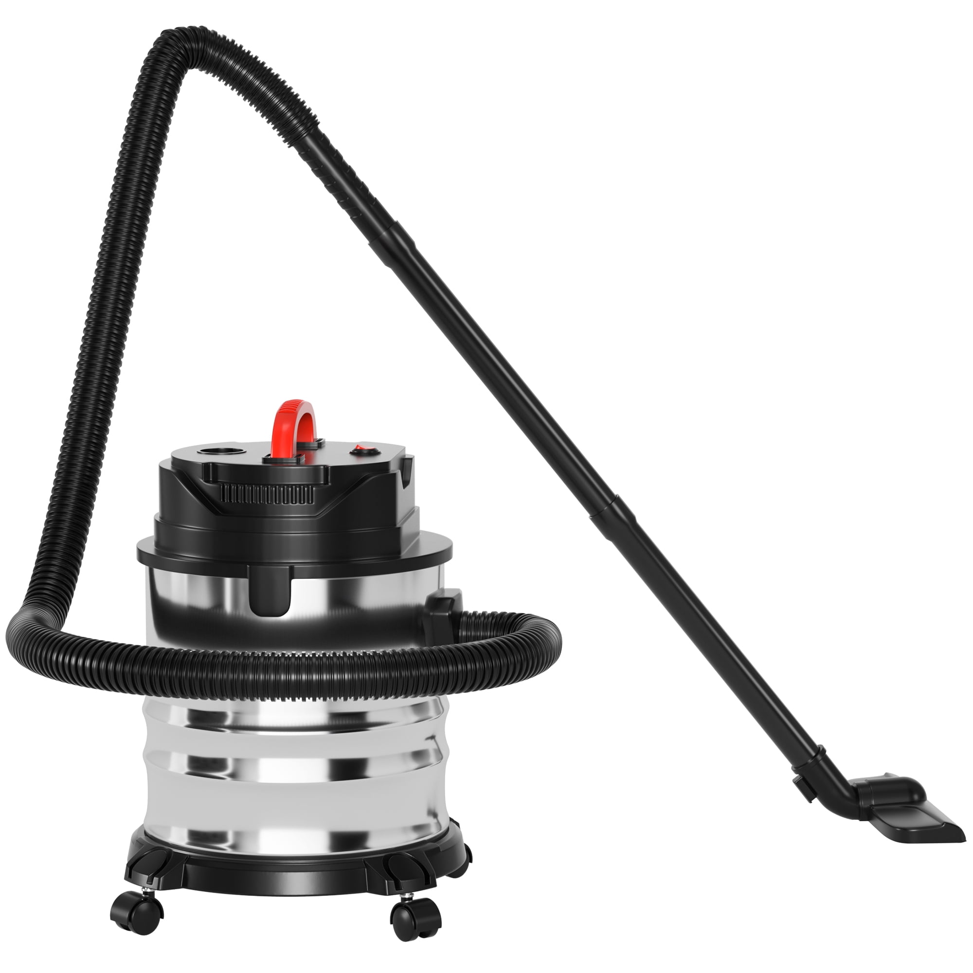 Topteng Wet Dry Shop Vacuum, Heavy-Duty Stainless Steel Cleaner for Garage and Workshop (4.75 Gallon) spfq3
