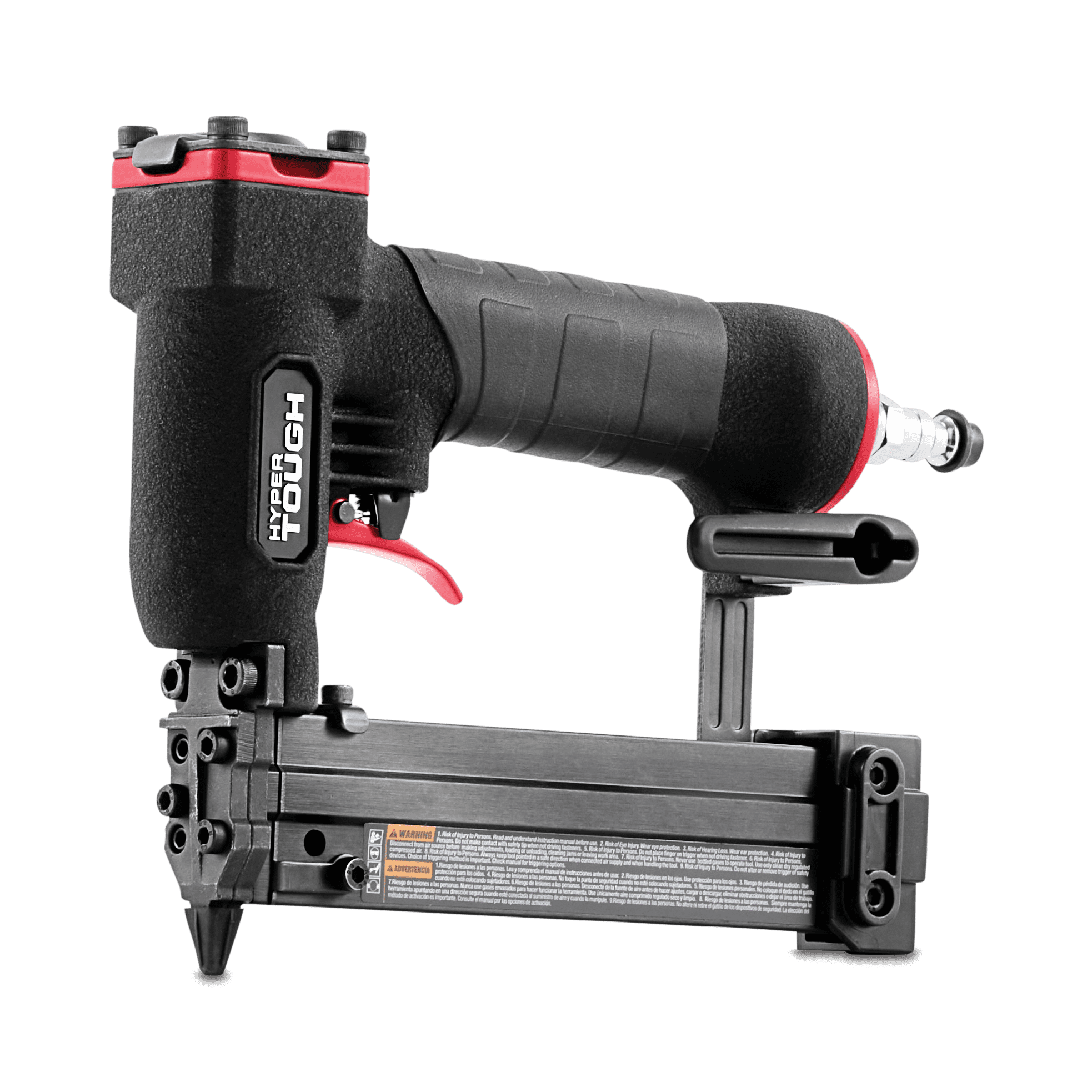 Hyper Tough 23-Gauge Pneumatic Pin Nailer, Professional Air Powered Trim Tool (Black, 1 Pack) cwzk0