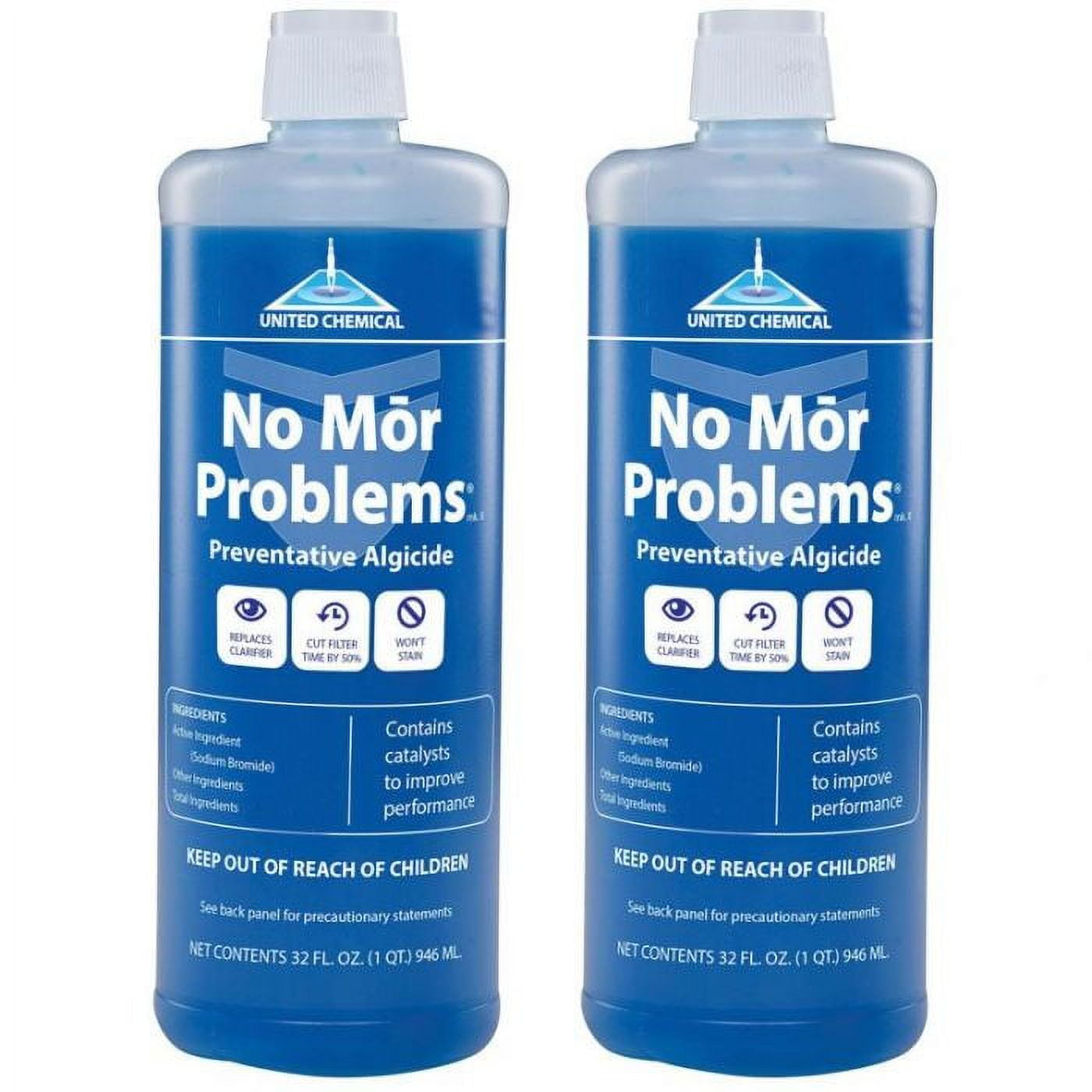 No Mor Problems Pool Algae Preventer and Water Clarifier (32 fl oz) 4fc8g