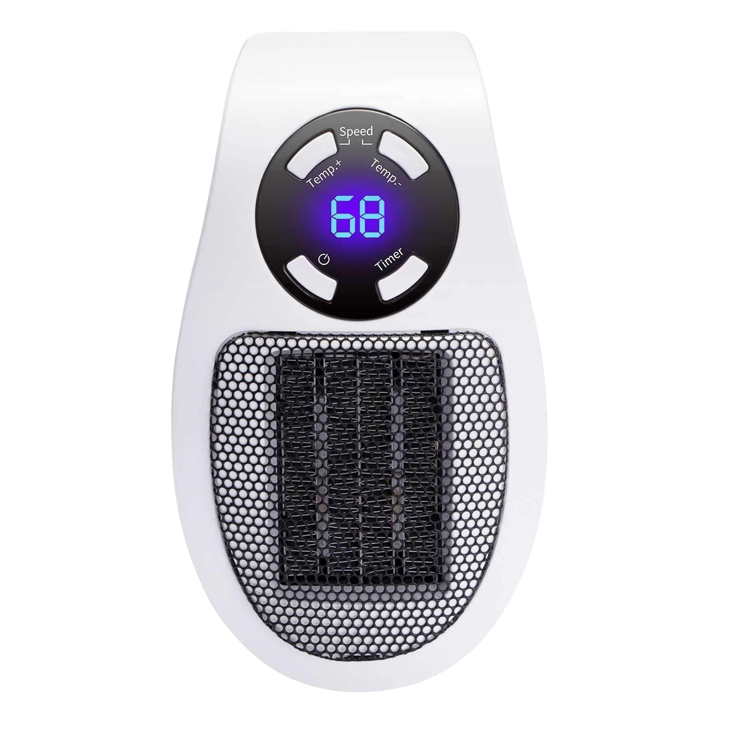 Brentwood H-C350W Personal Space Heater, Compact Plug-In Wall Outlet Design (White, 350 Watts) h8te6