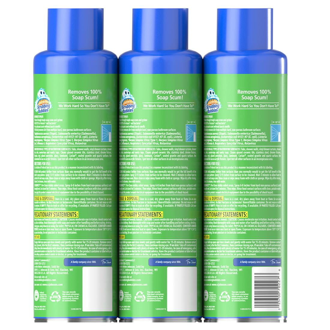 Scrubbing Bubbles Mega Shower Foamer Bathroom Cleaner (20 oz, 3 Pack) 0vhso