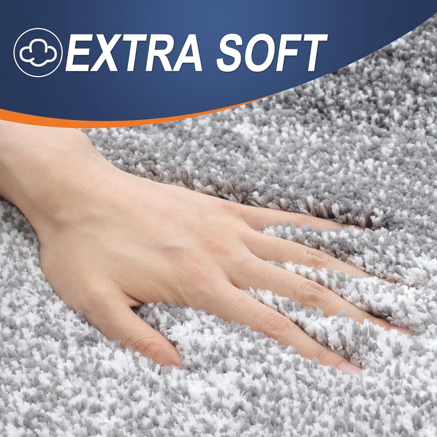 Buganda Microfiber Bathroom Rug, Extra Soft Absorbent Non-Slip Bath Mat (Grey, 16 in x 24 in) 2zjdu