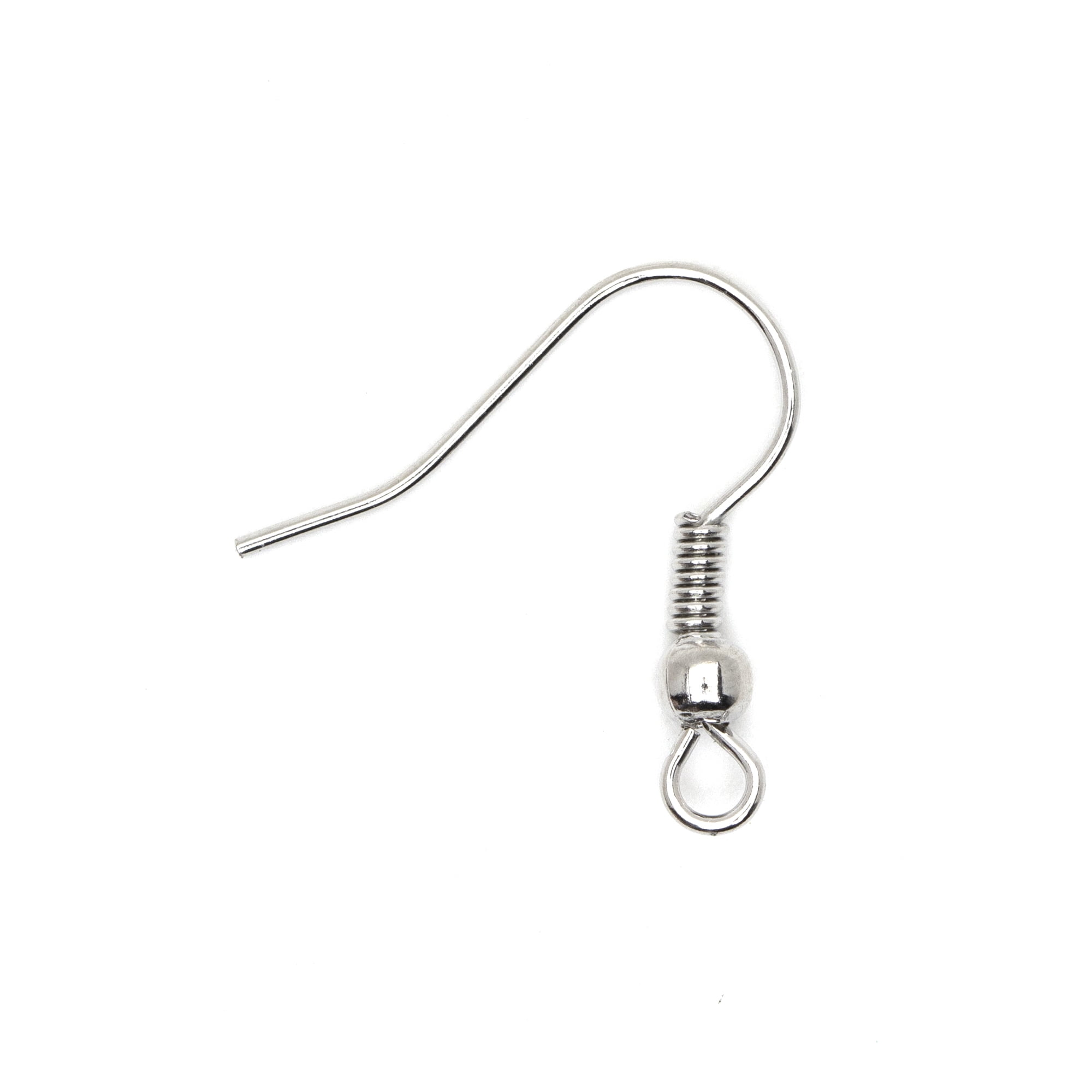 Cousin Metal Fishhook Earwires for Jewelry Making, Durable Craft Findings (Silver, 136 Pieces) 0p4yt
