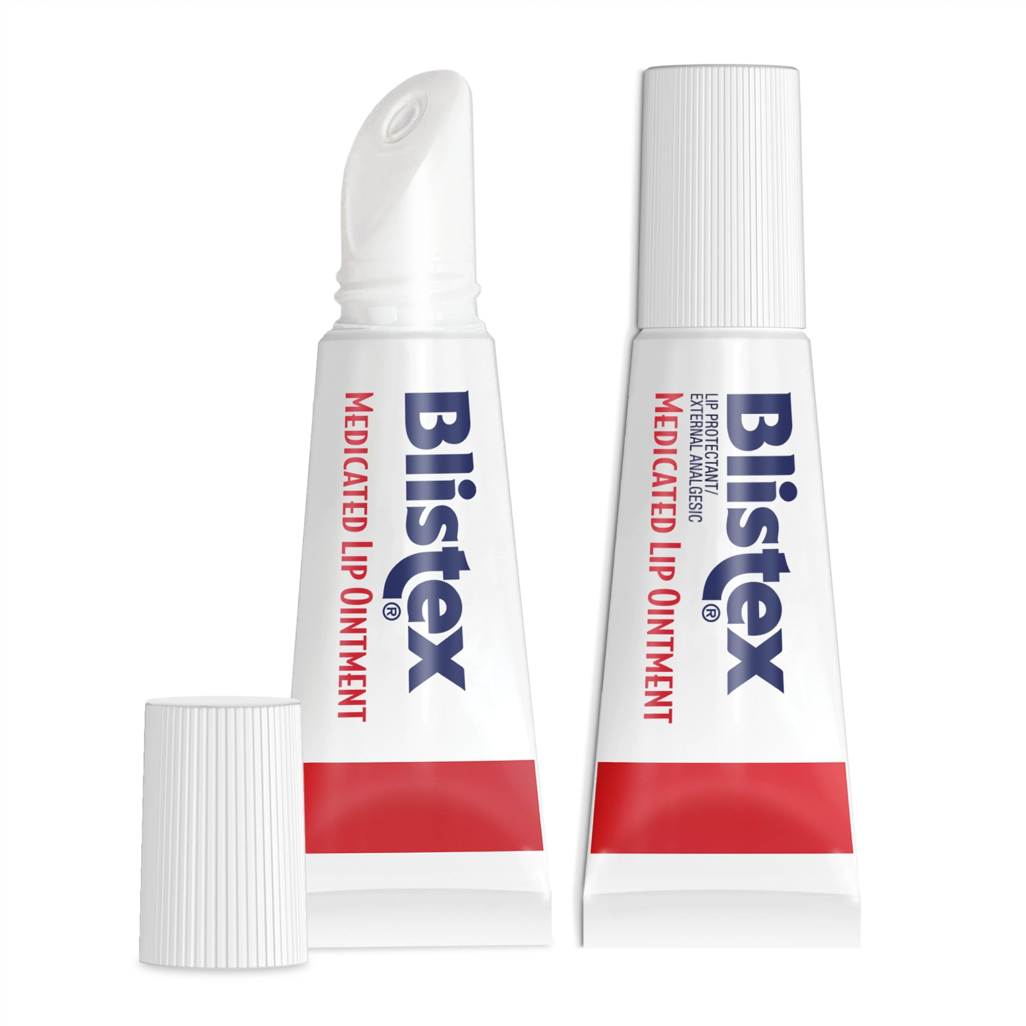 Blistex Medicated Lip Ointment Advanced Moisture Treatment for Dry Chapped Lips (Clear, 0.42 oz, 2 Pack) 33psv