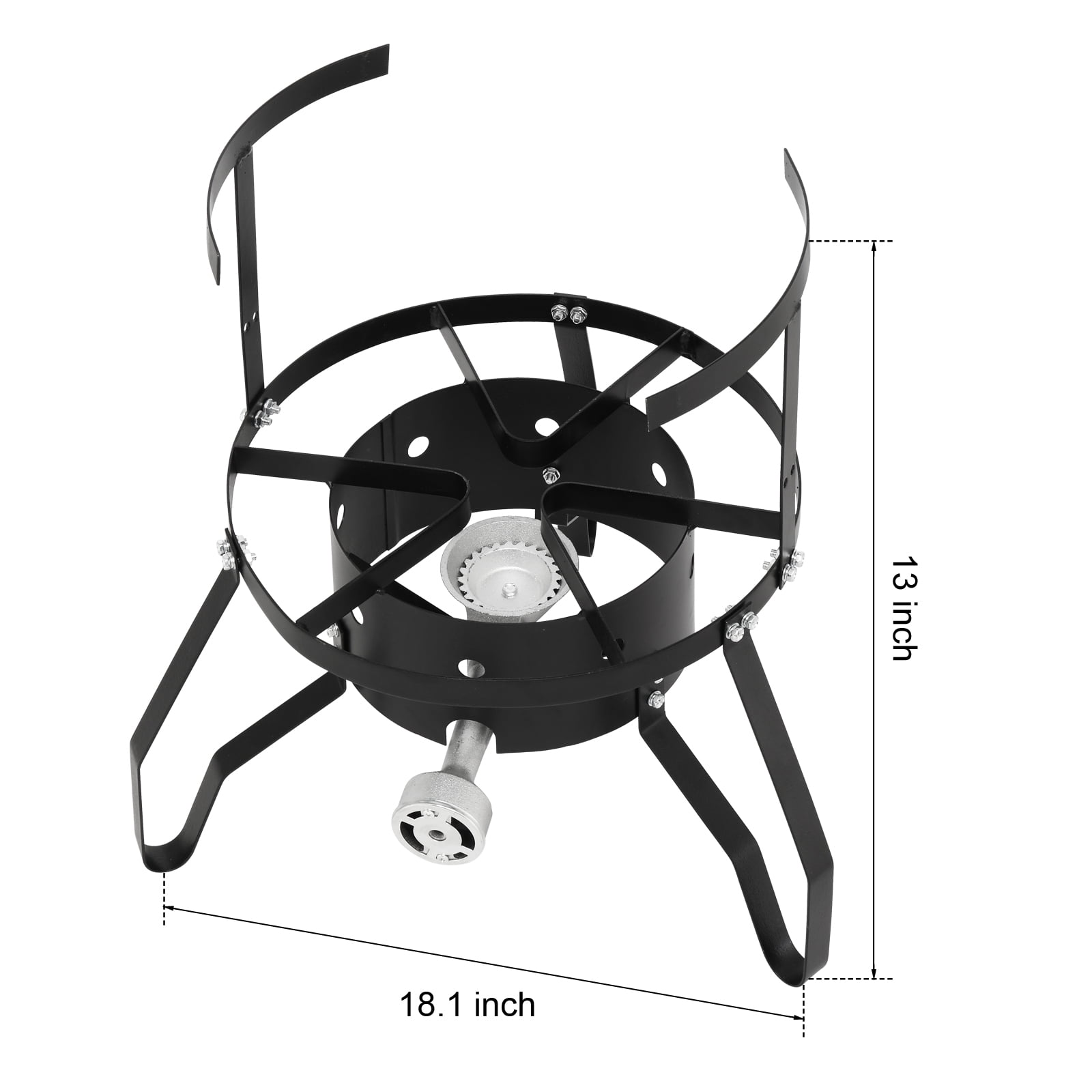 Ktaxon Propane Outdoor Fryer Stainless Steel Turkey Frying and Boiling Pot (Silver, 50 qt) crjb4