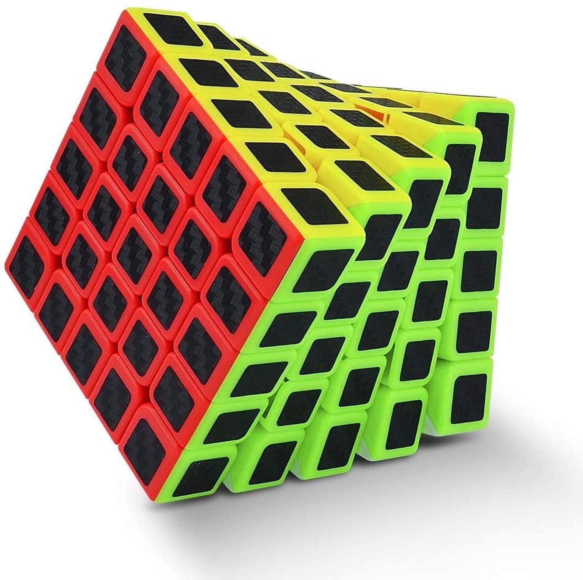 TiokMc 5x5 Speed Cube Puzzle Toy, Smooth Fast-Spinning Brain Teaser for Kids and Adults (Stickerless, 2.5 in) q8jcv