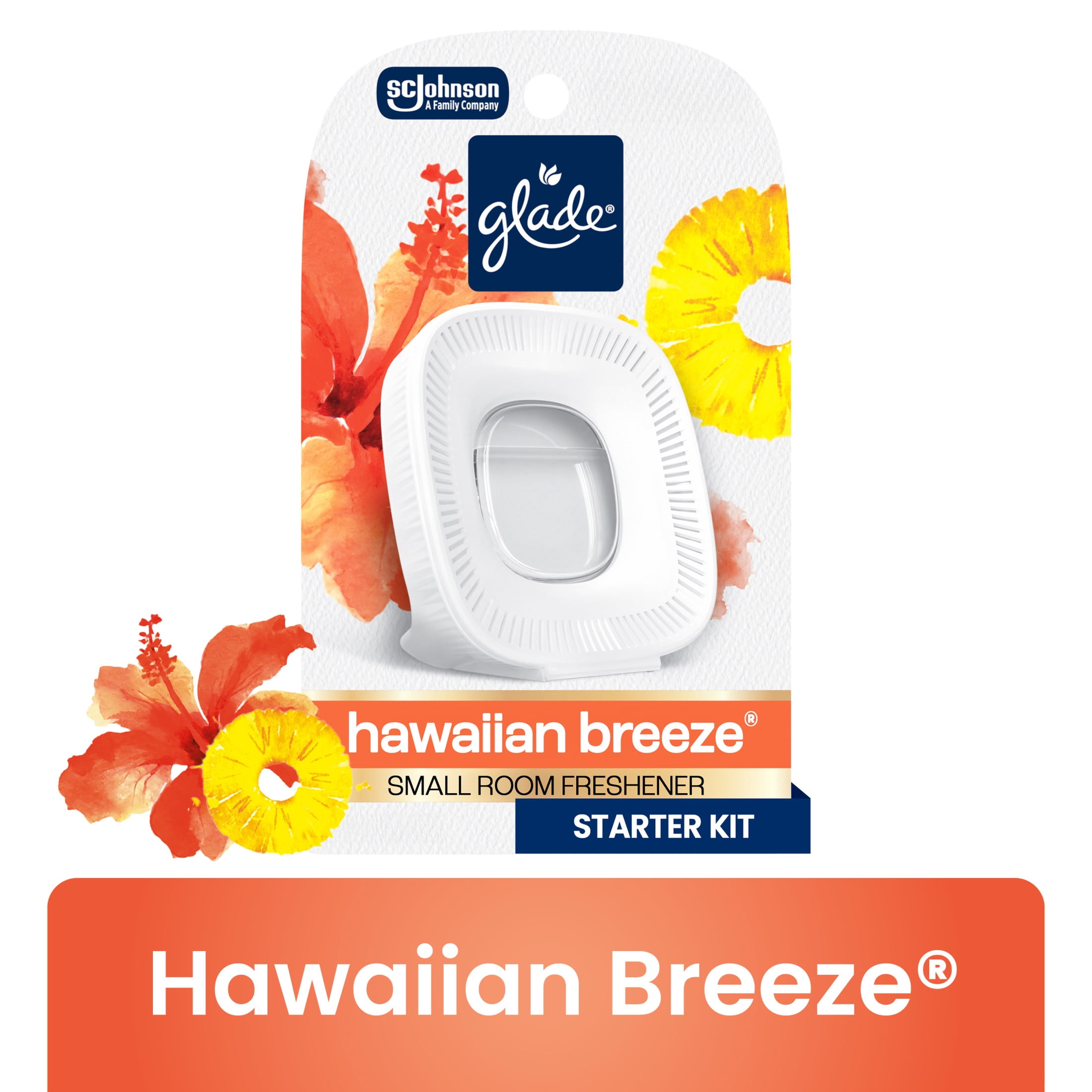 Glade Small Room Air Freshener Hawaiian Breeze Continuous Fragrance (2 Pack, 0.42 oz each) jyuwt