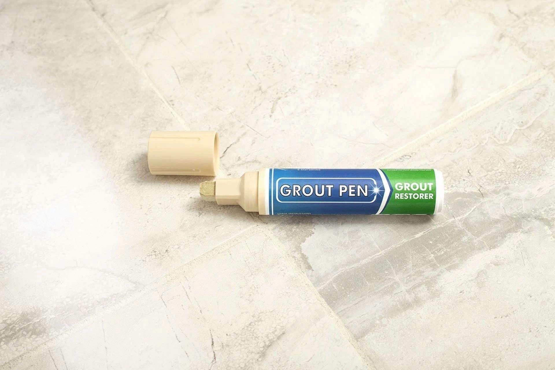 YANI Tile Grout Pen Waterproof Paint Marker (Yellow, Wide Tip) ui9ac